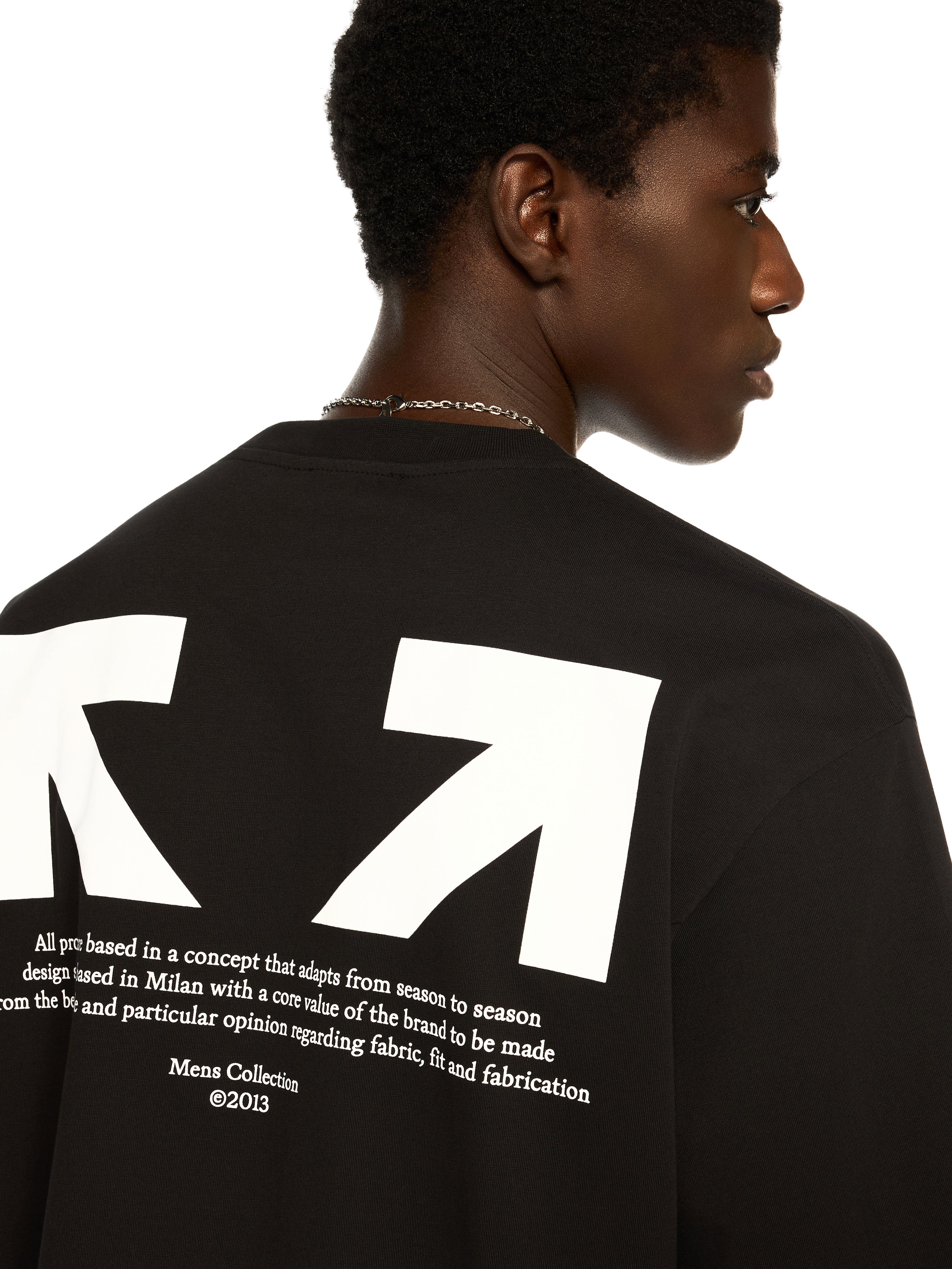 Off-White Half Arrow Skate Logo Tshirt Black