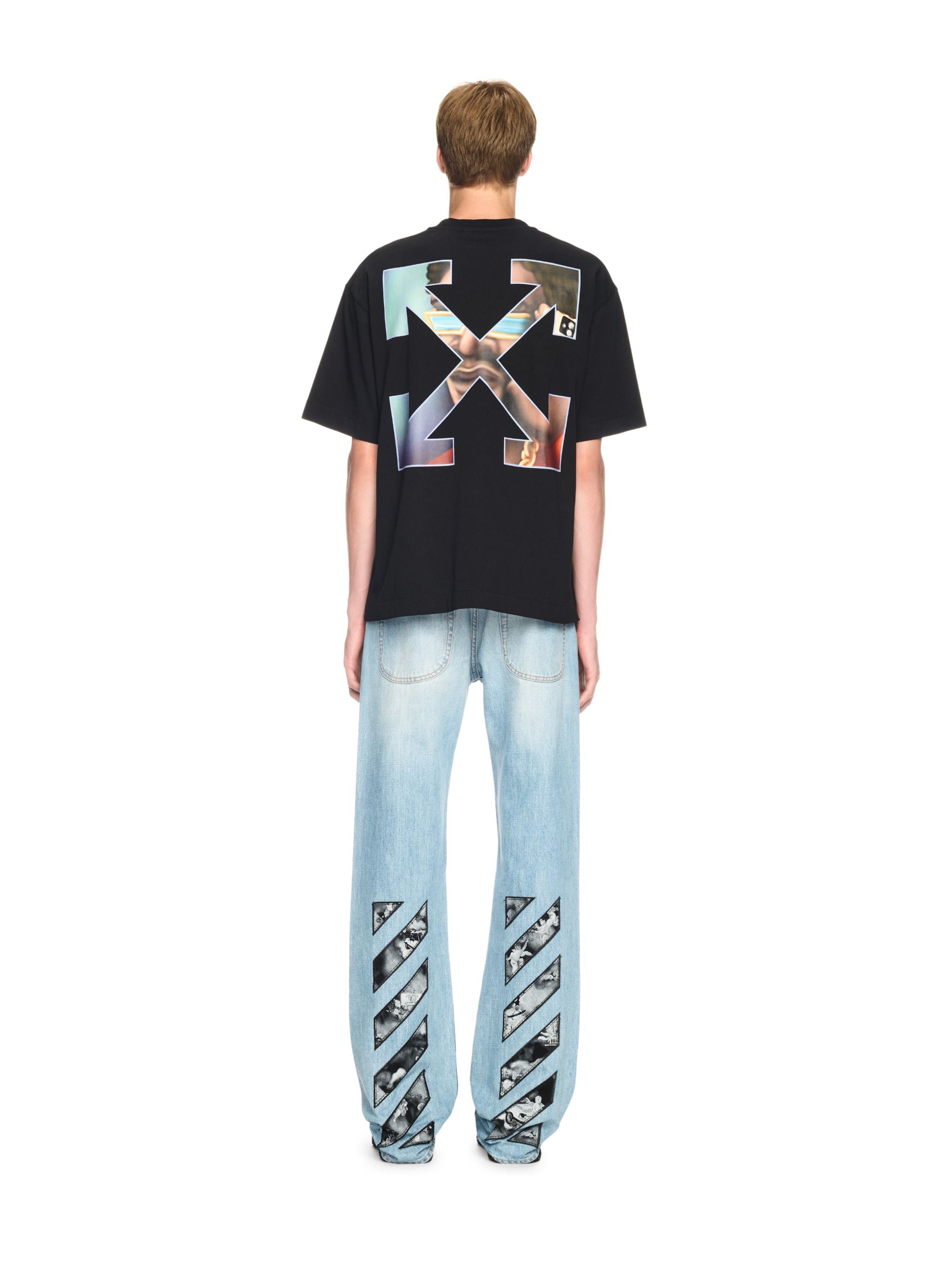 Off-White Barber Arrow Skate Ss Tee Black