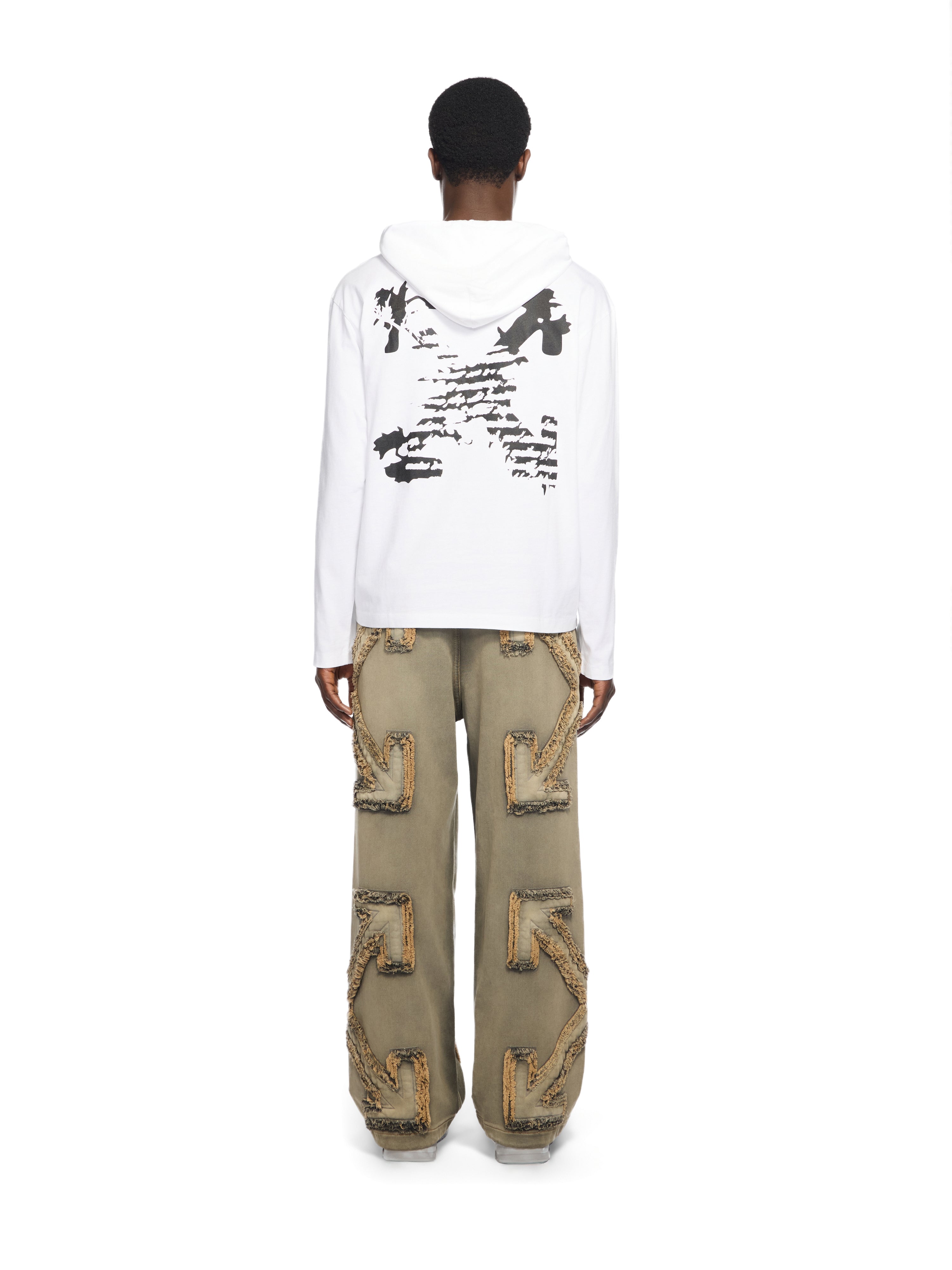 Off-White Desert Arrow 90S Hooded Longsleeve Tshirt