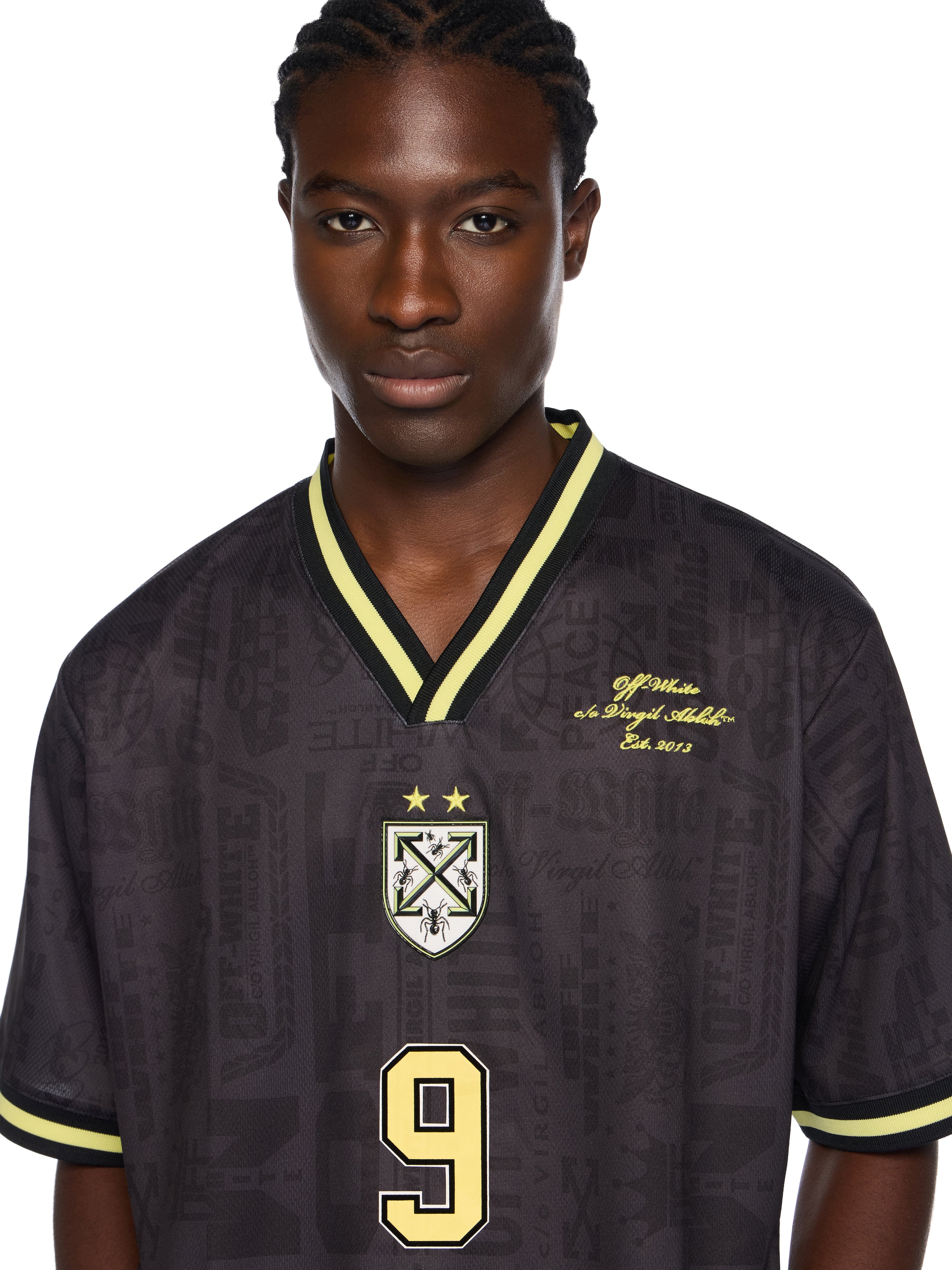 Off-White Multilogo Soccer Tee Black