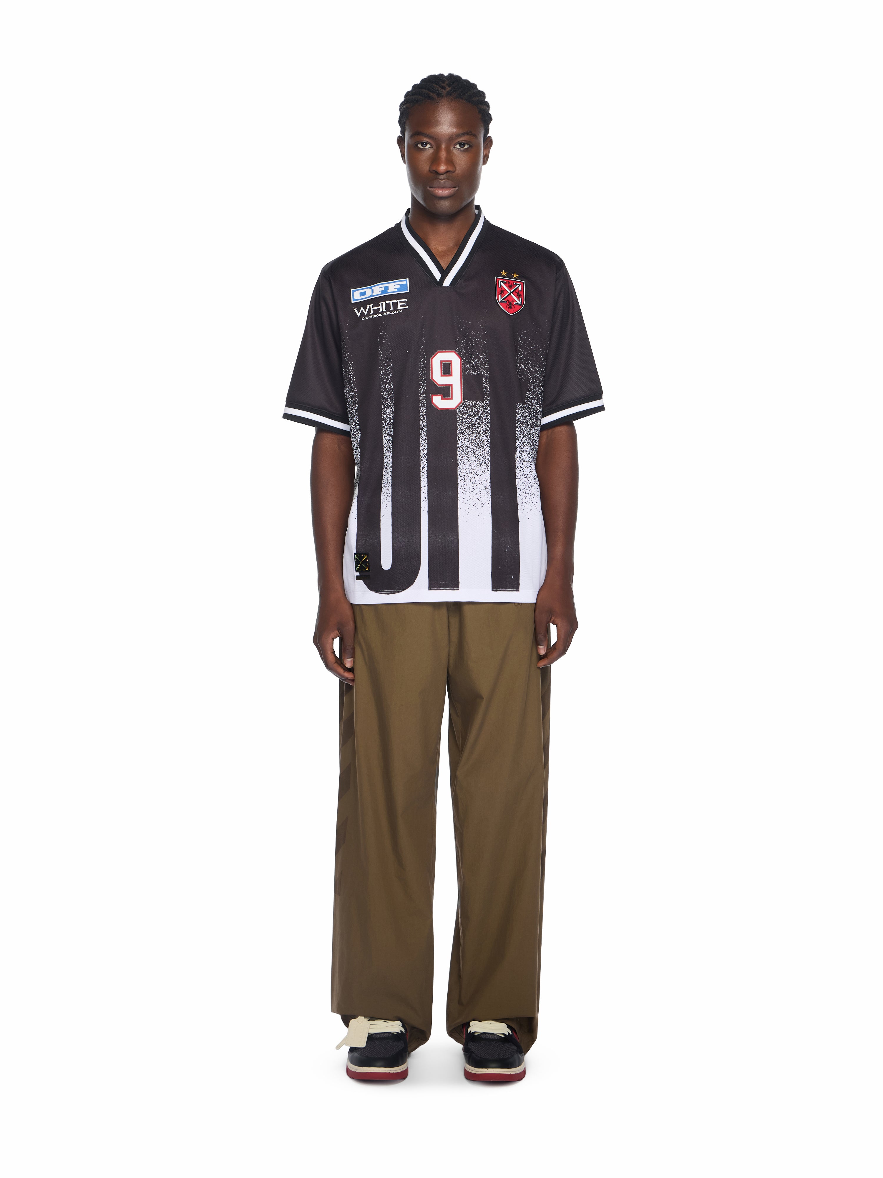 Off-White Big Off Gradient Soccer Tee Black
