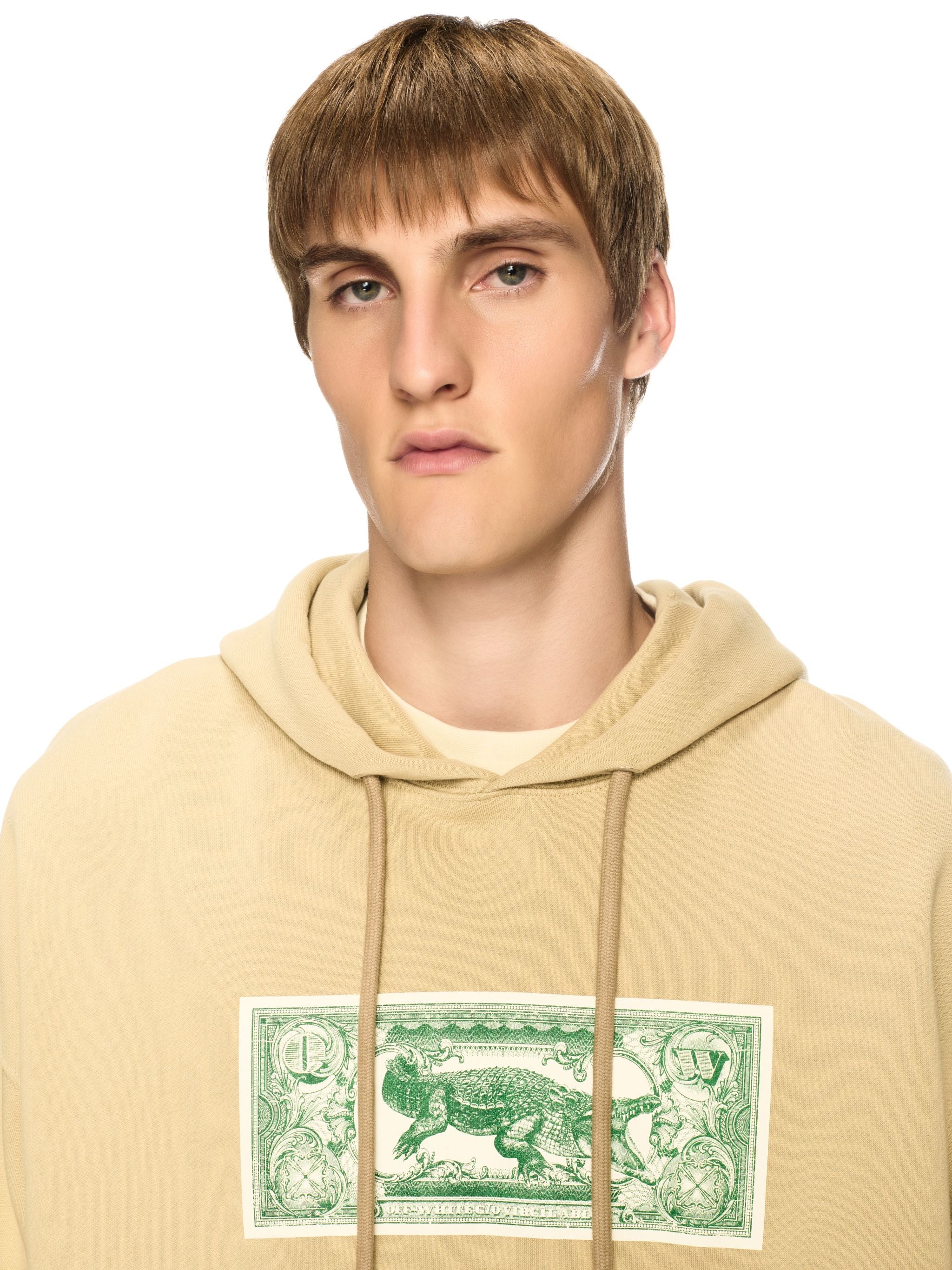 Off-White Banknote Arrow Skate Hoodie Neutrals