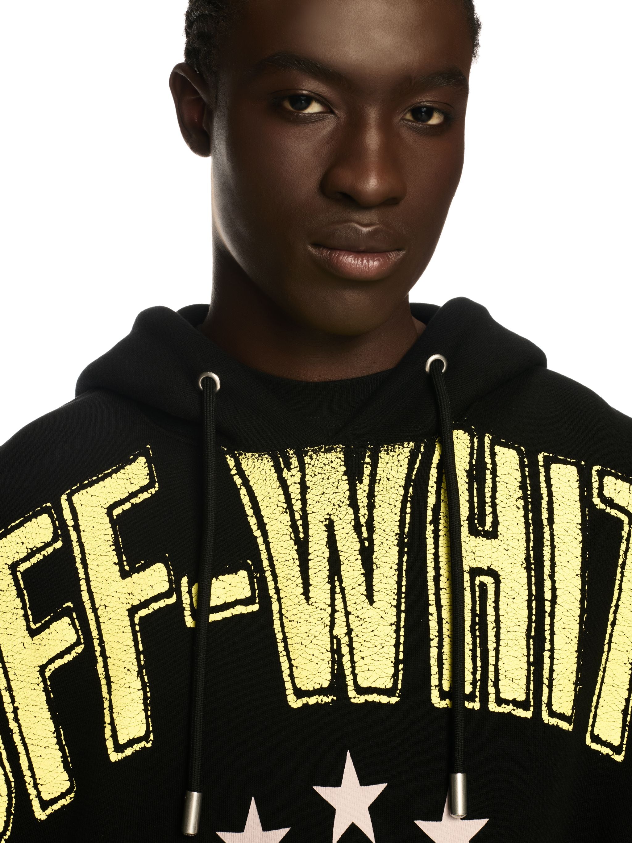 Off-White Fresco Star Over Hoodie Black