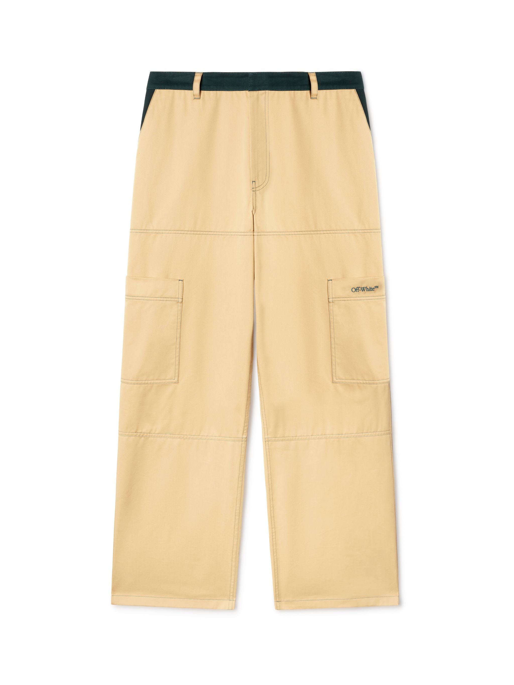 Off-White Stitch Cotgab Straight Cargo Yellow