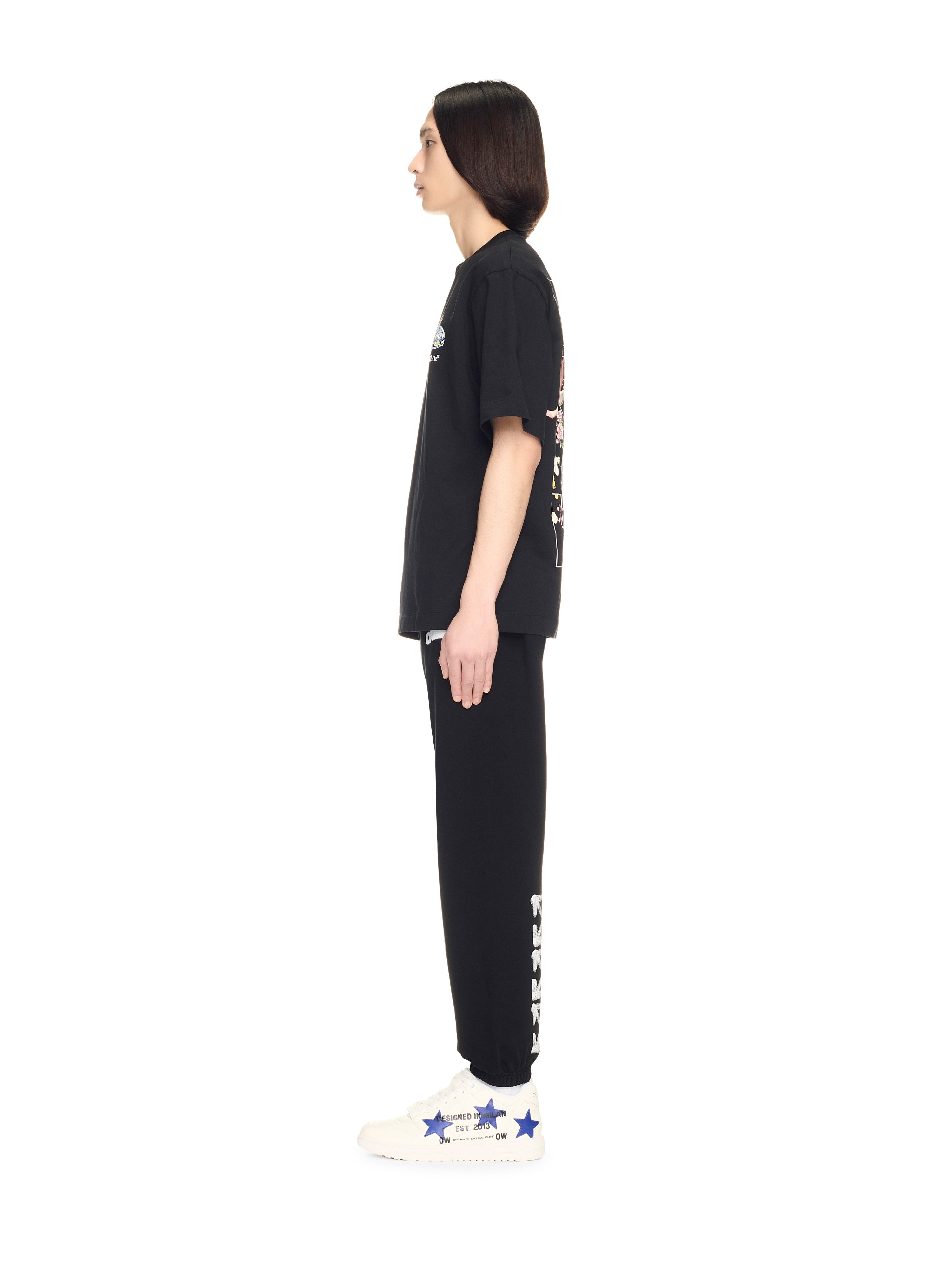 Off-White Spray Arrow Cuffed Sweatpants Black