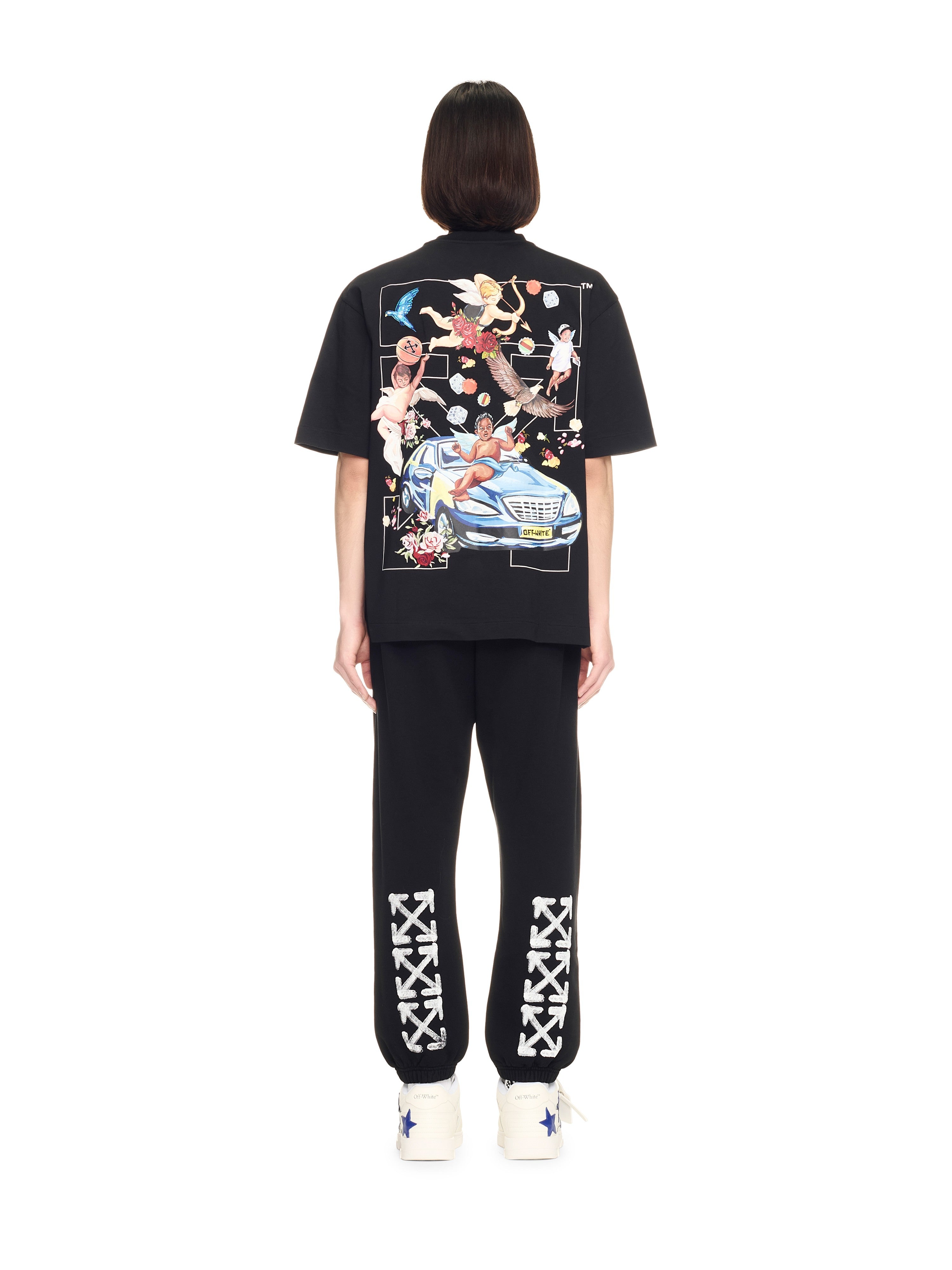 Off-White Spray Arrow Cuffed Sweatpants Black