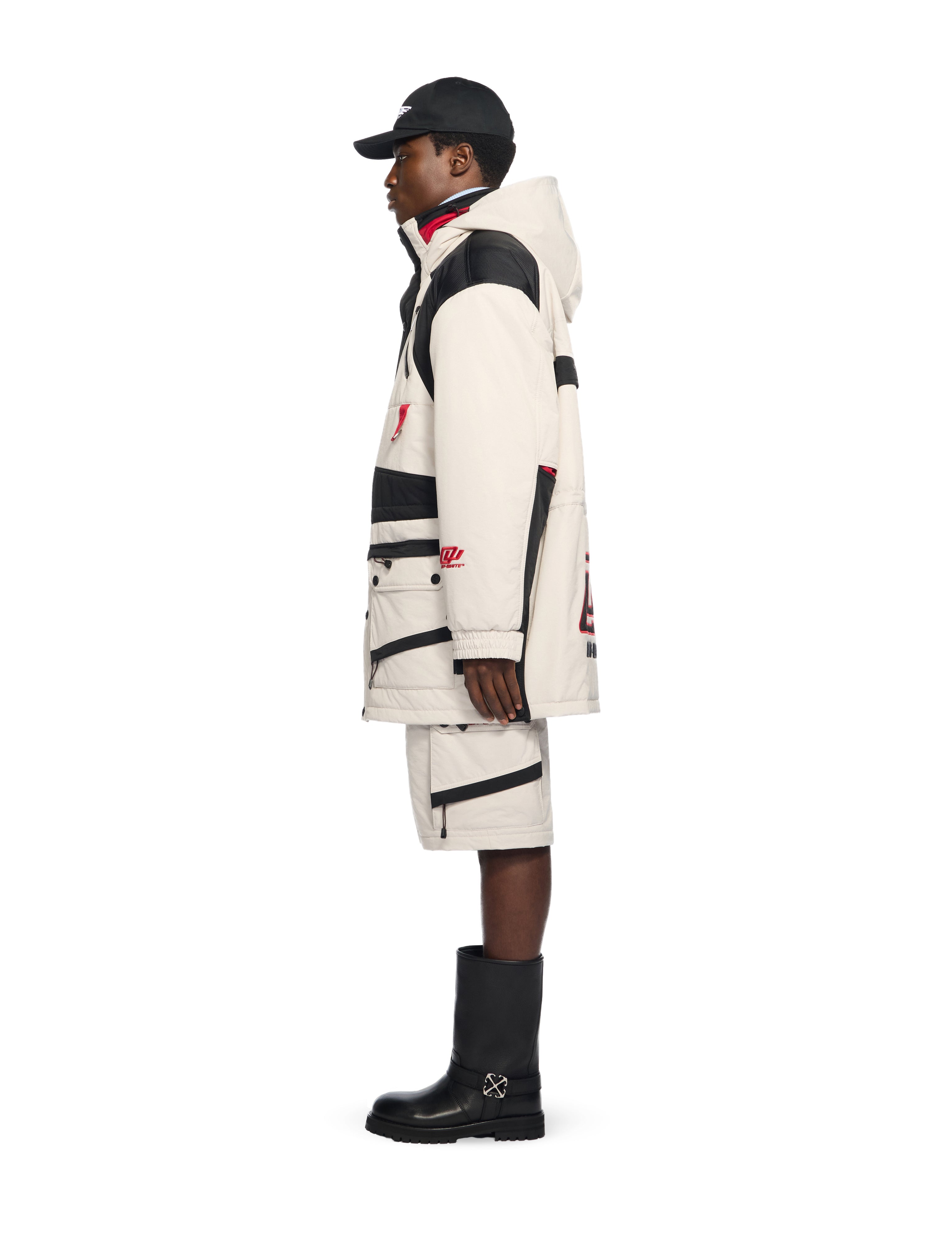 Off-White Sporty Color Block Parka
