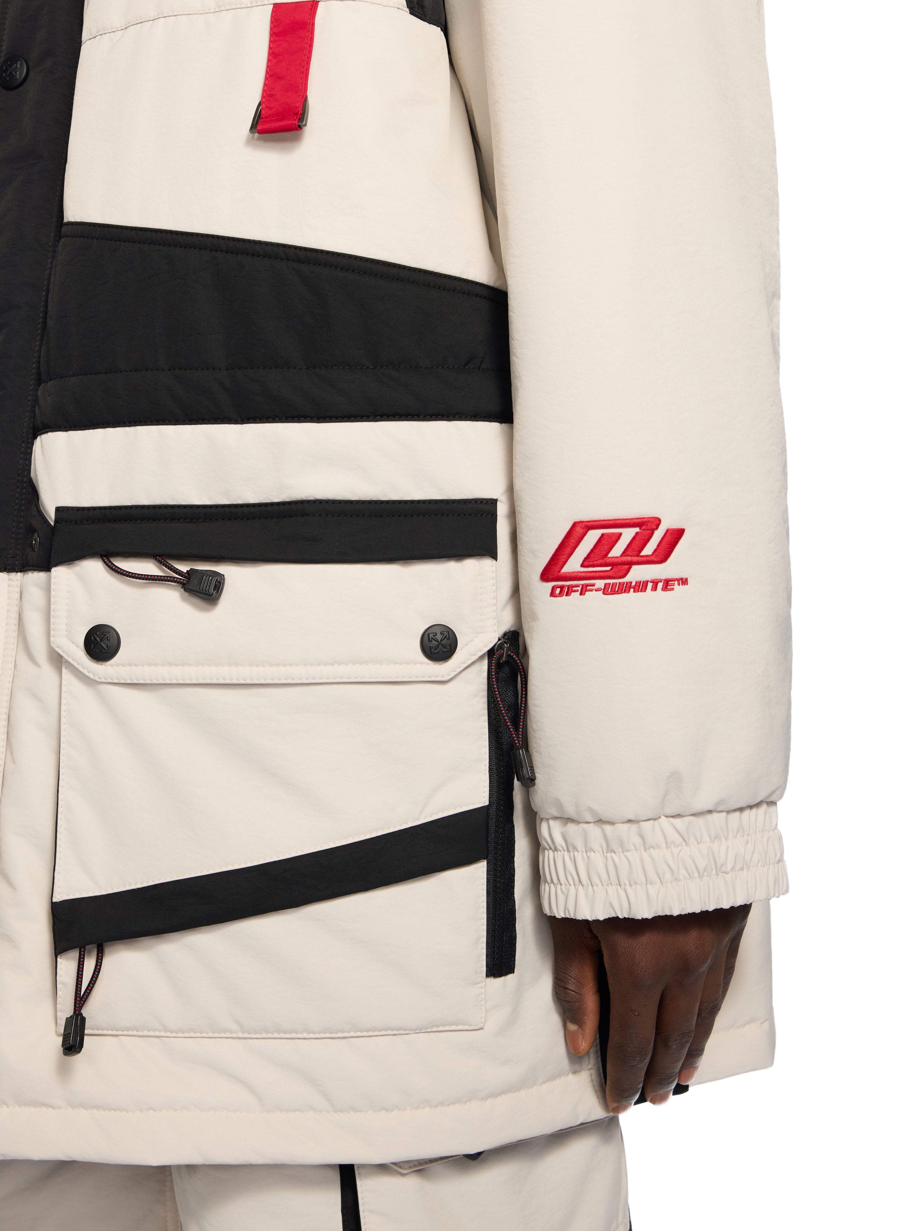 Off-White Sporty Color Block Parka