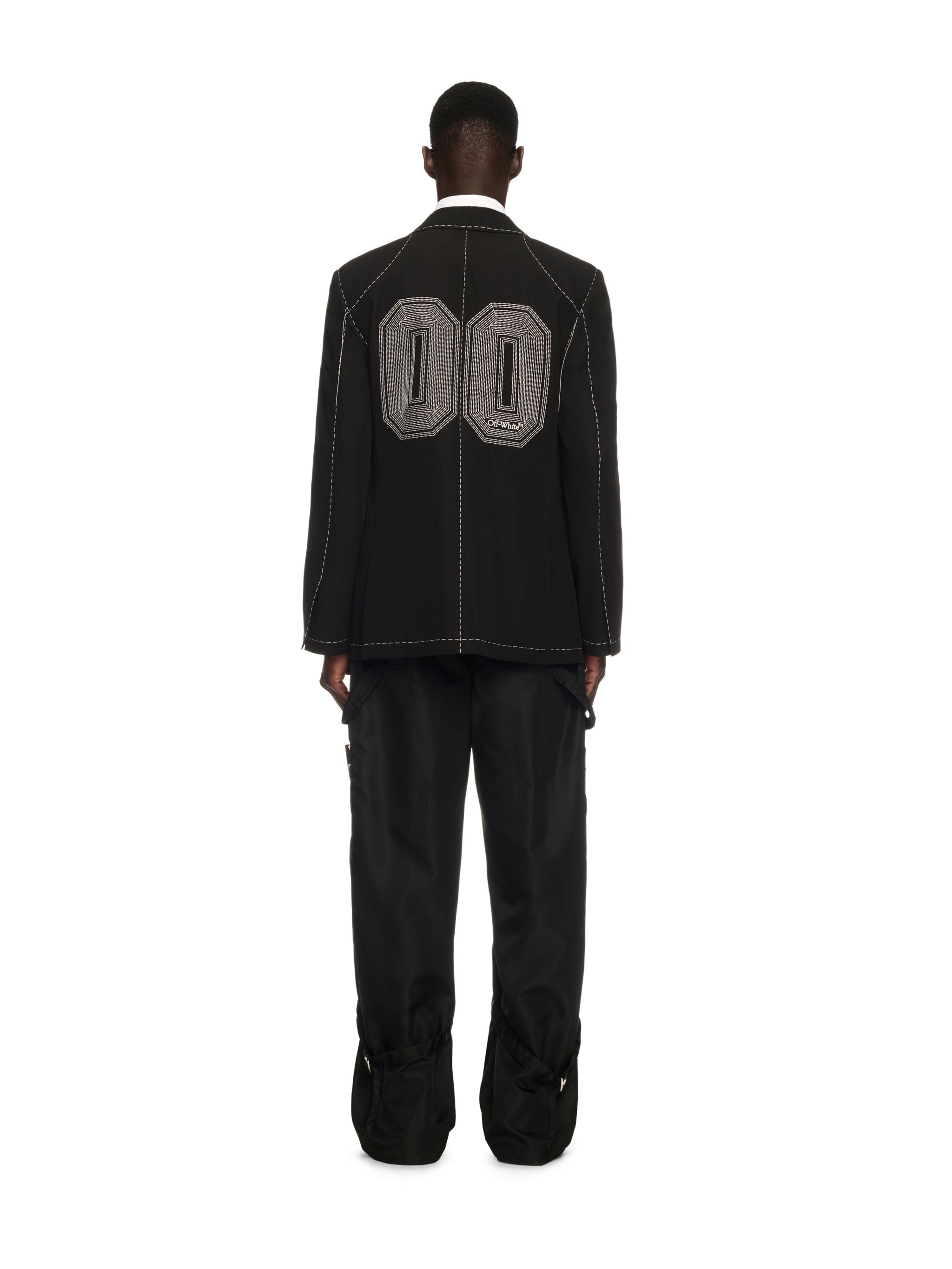 Off-White 00 Stitch Woolgab Relax Jkt Black