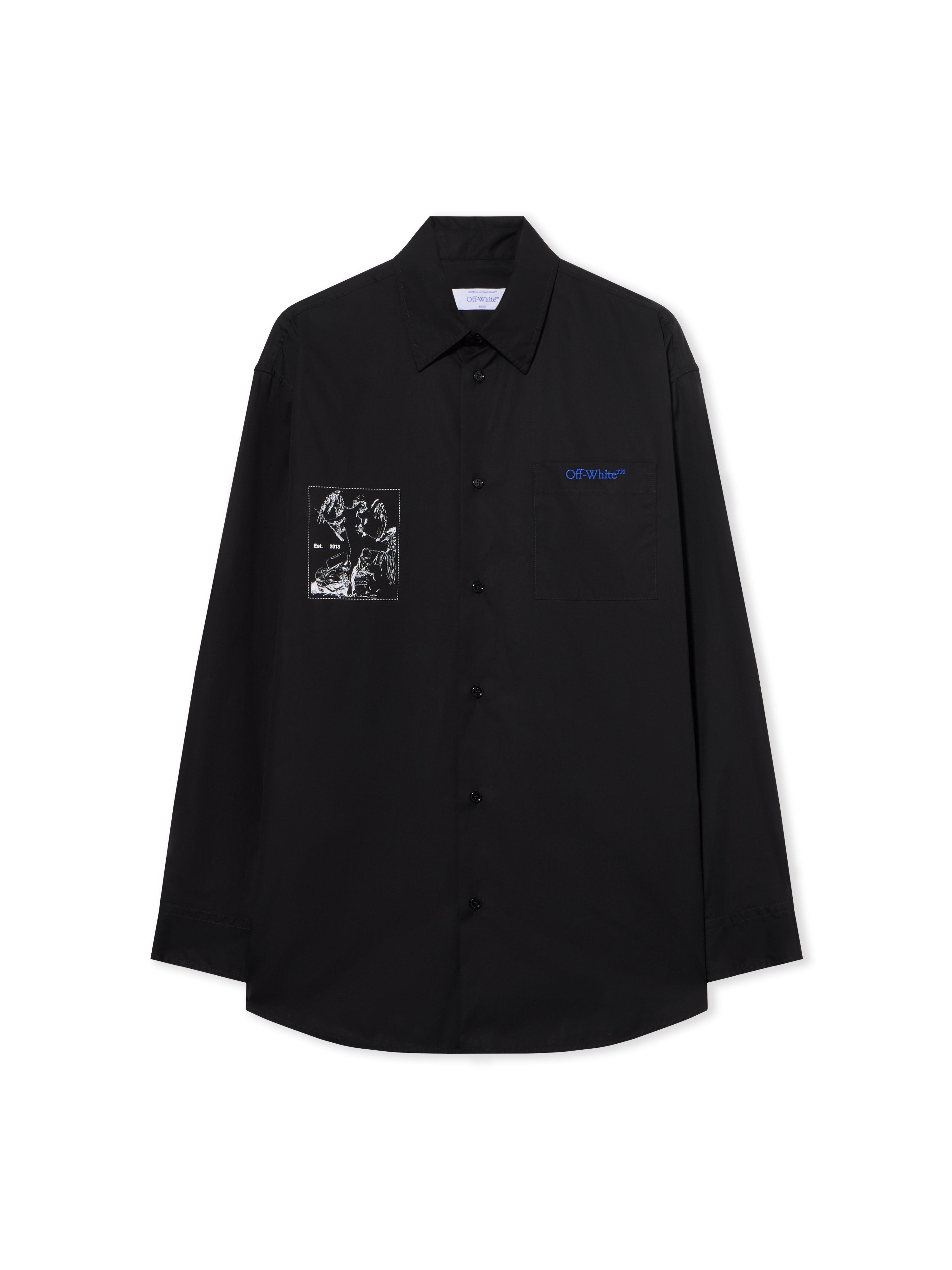 Off-White Faded Painting Over Shirt Black