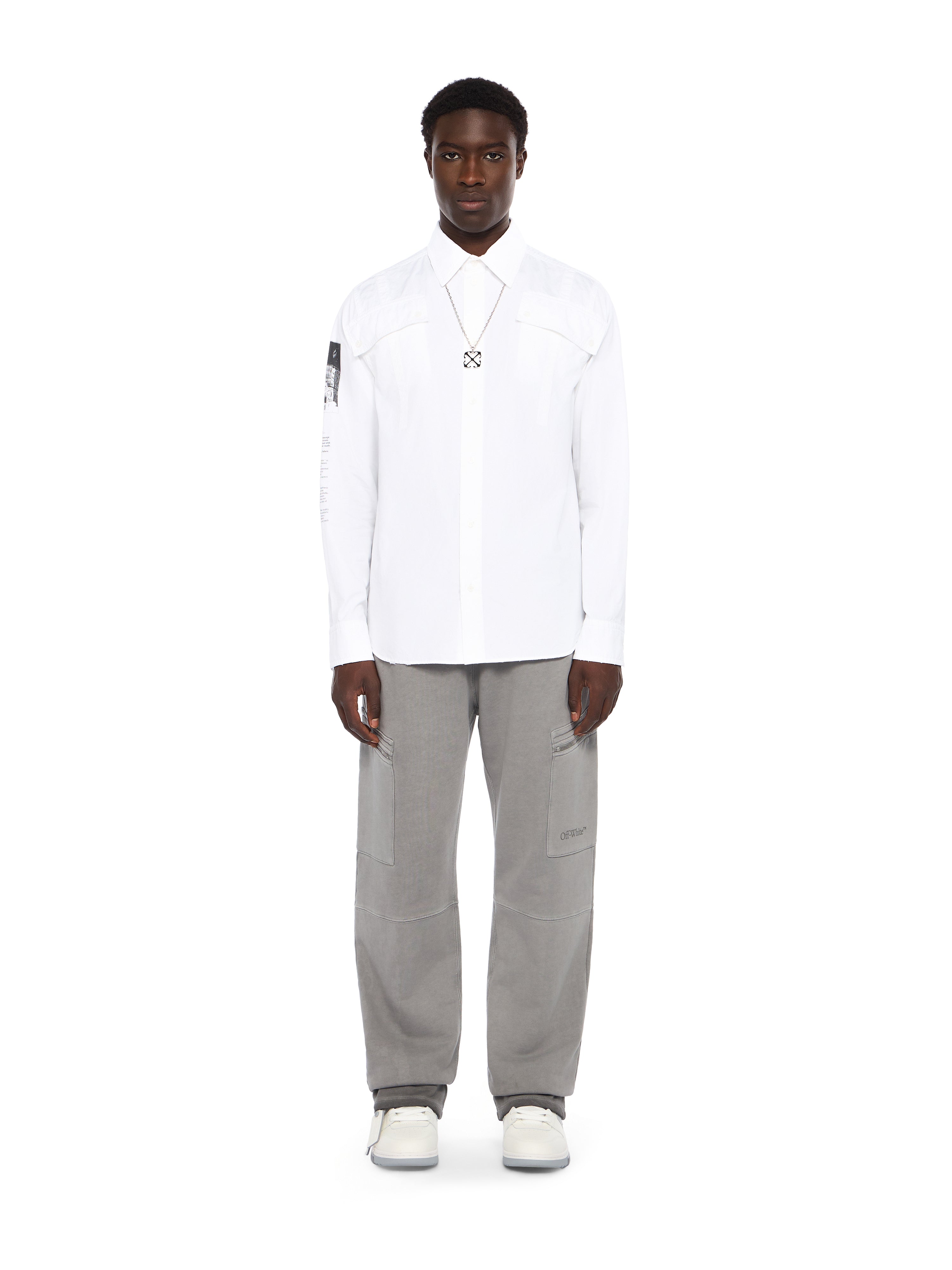 Off-White Emblem Poplin Military Shirt