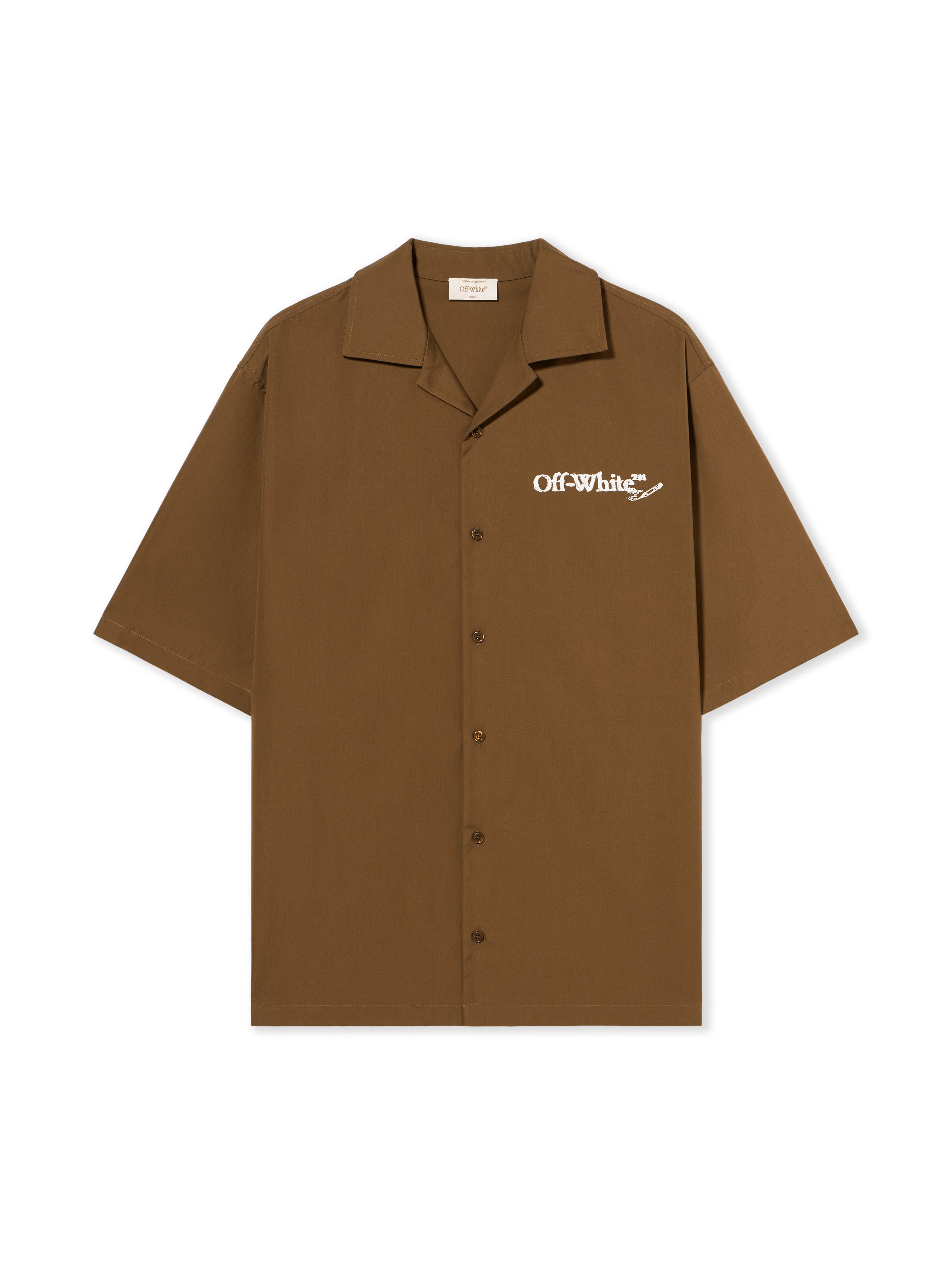 Off-White Scribble Arrow Poplin Shirt Beech