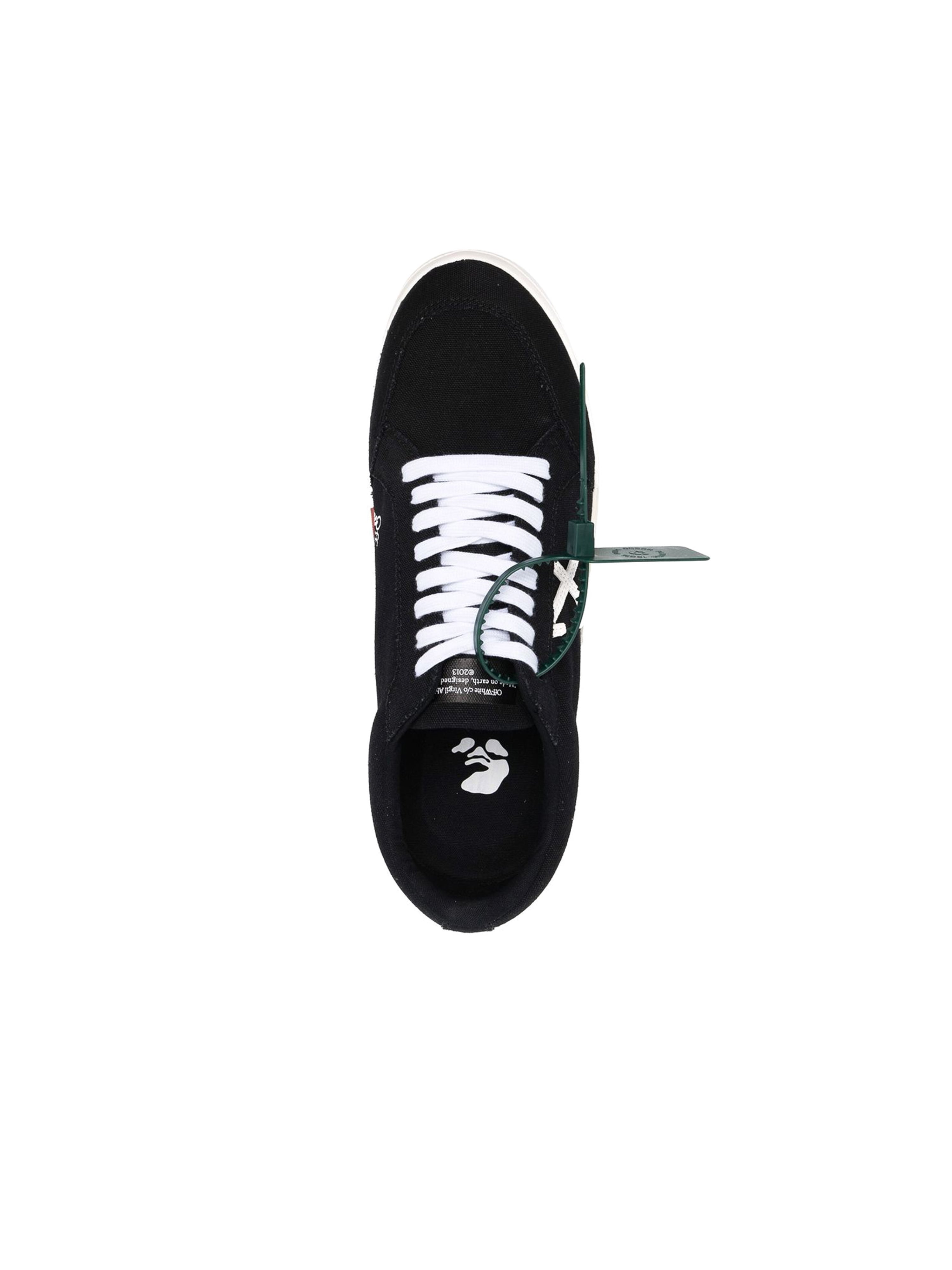 Off-White Low Vulcanized Canvas Sneakers Black
