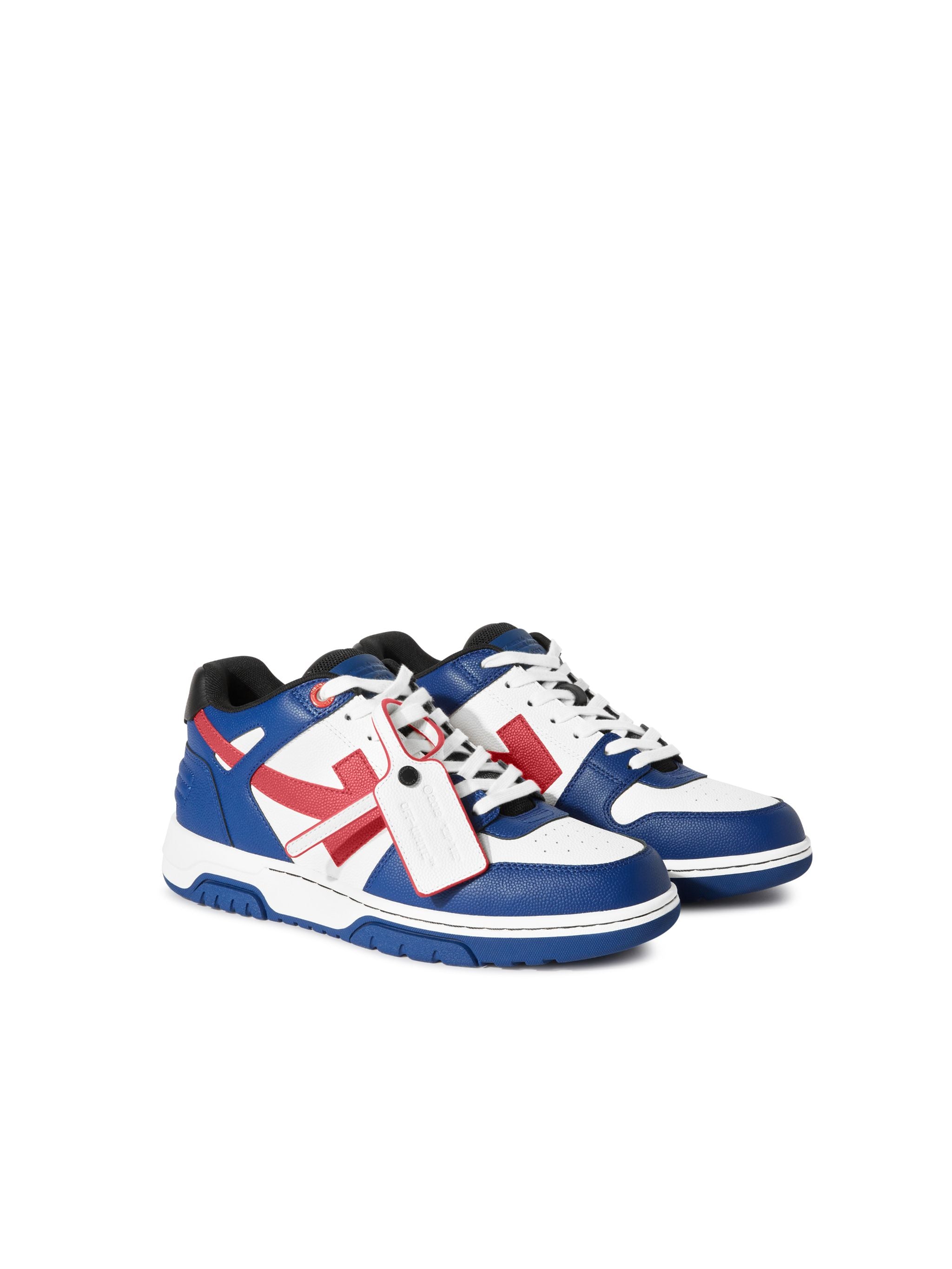 Off-White Out Of Office Basket Leather Blue