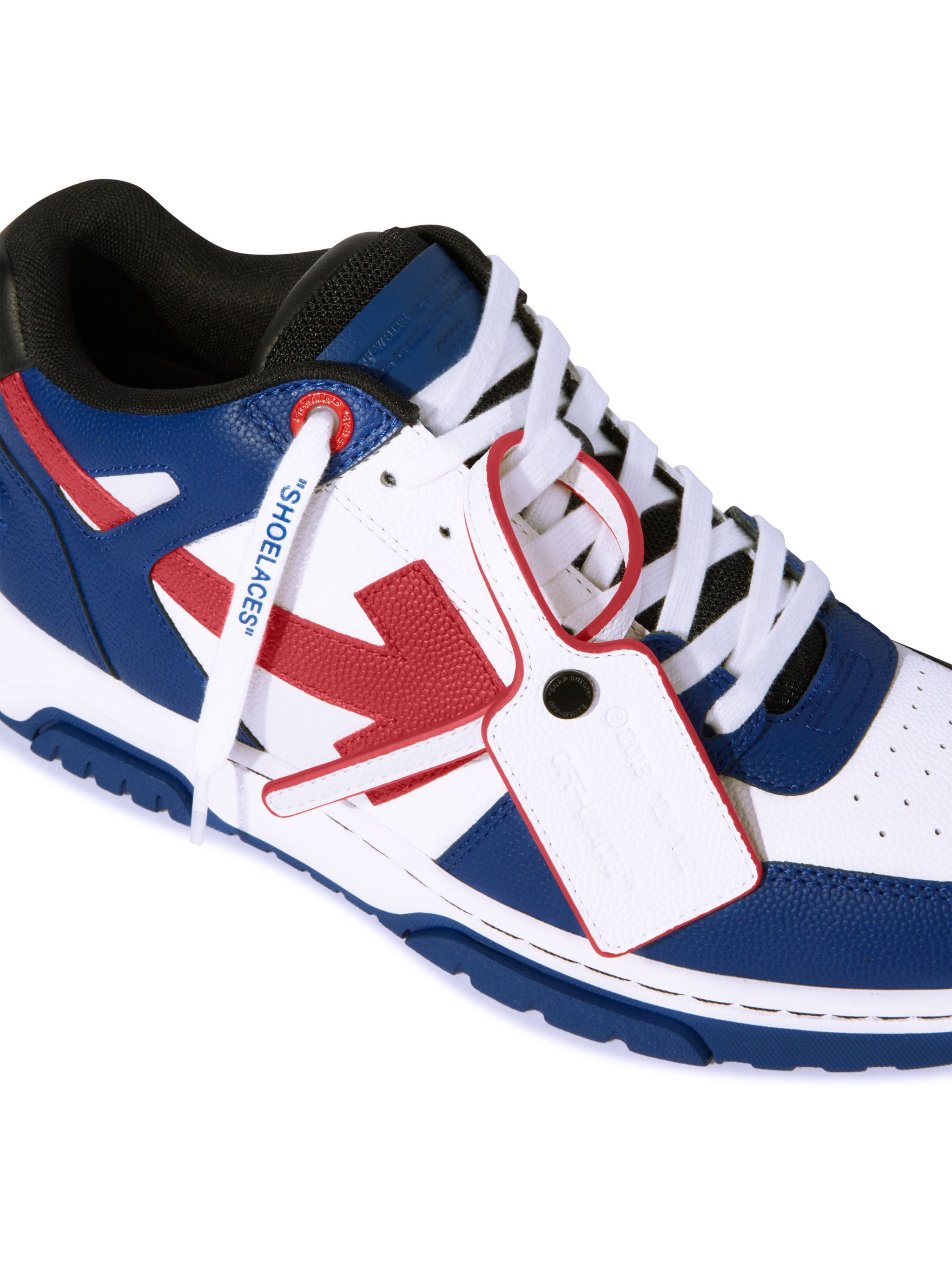 Off-White Out Of Office Basket Leather Blue