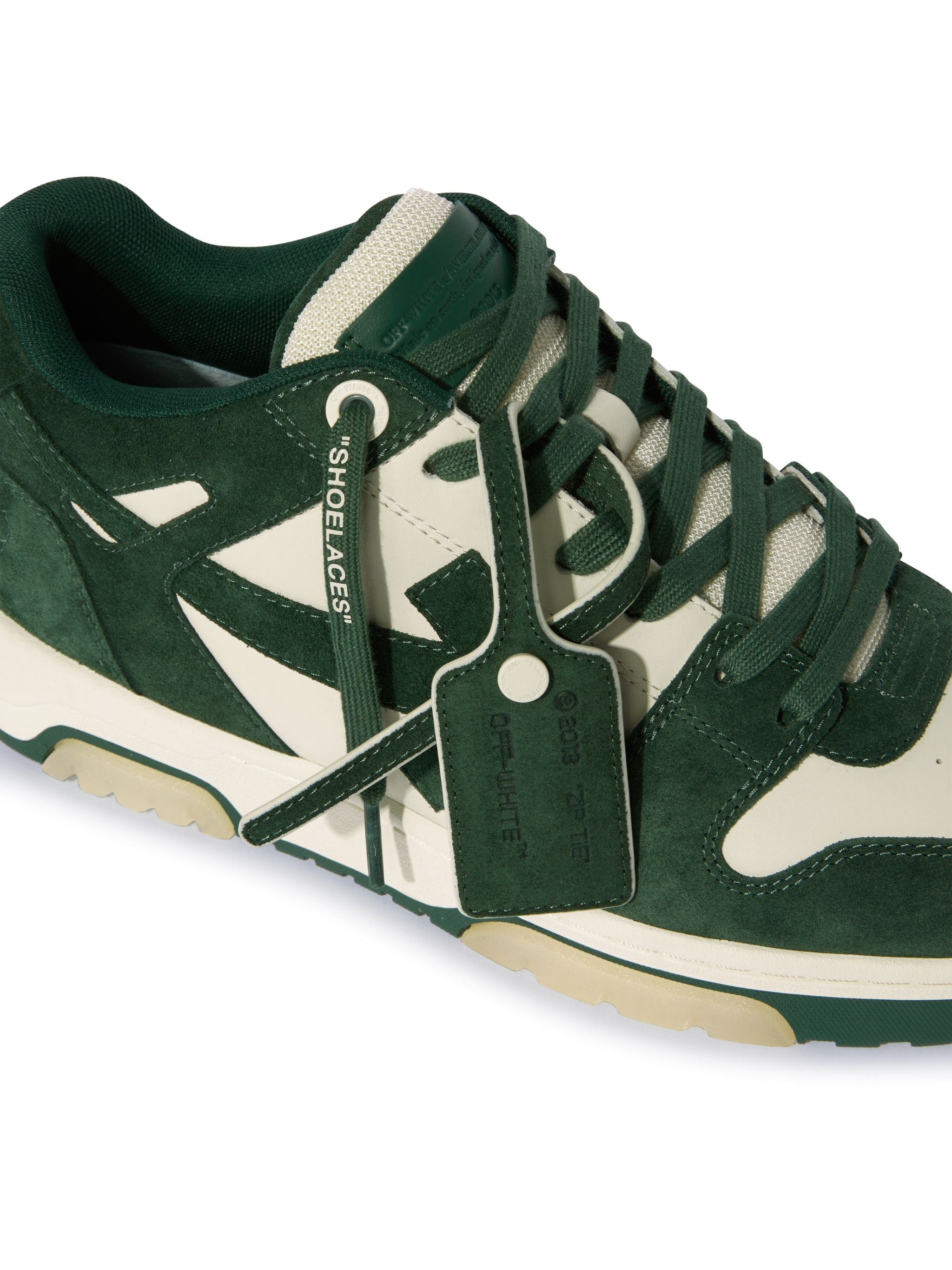 Off-White Out Of Office Suede Green