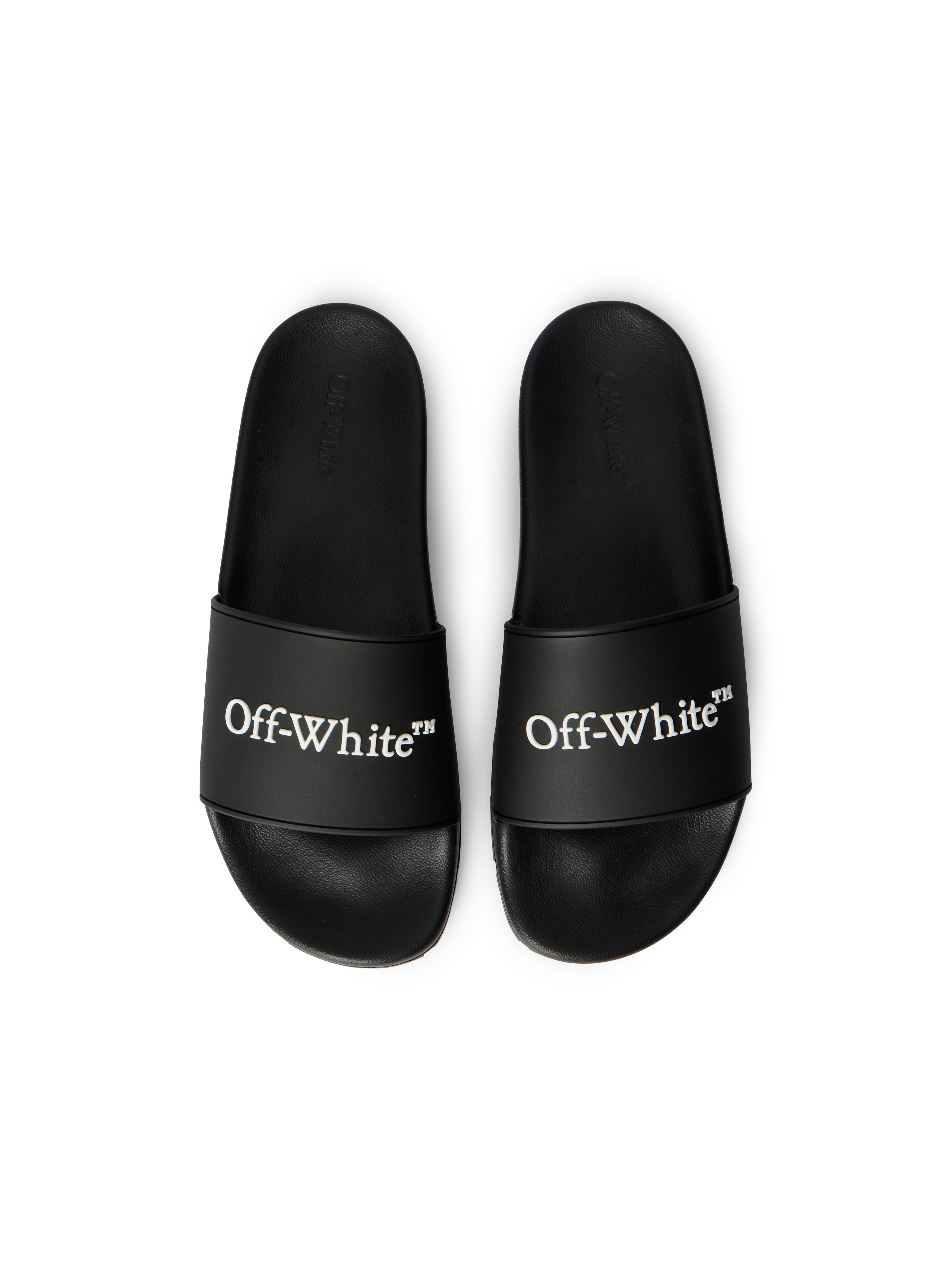 Off-White Bookish Slide Sandals Black