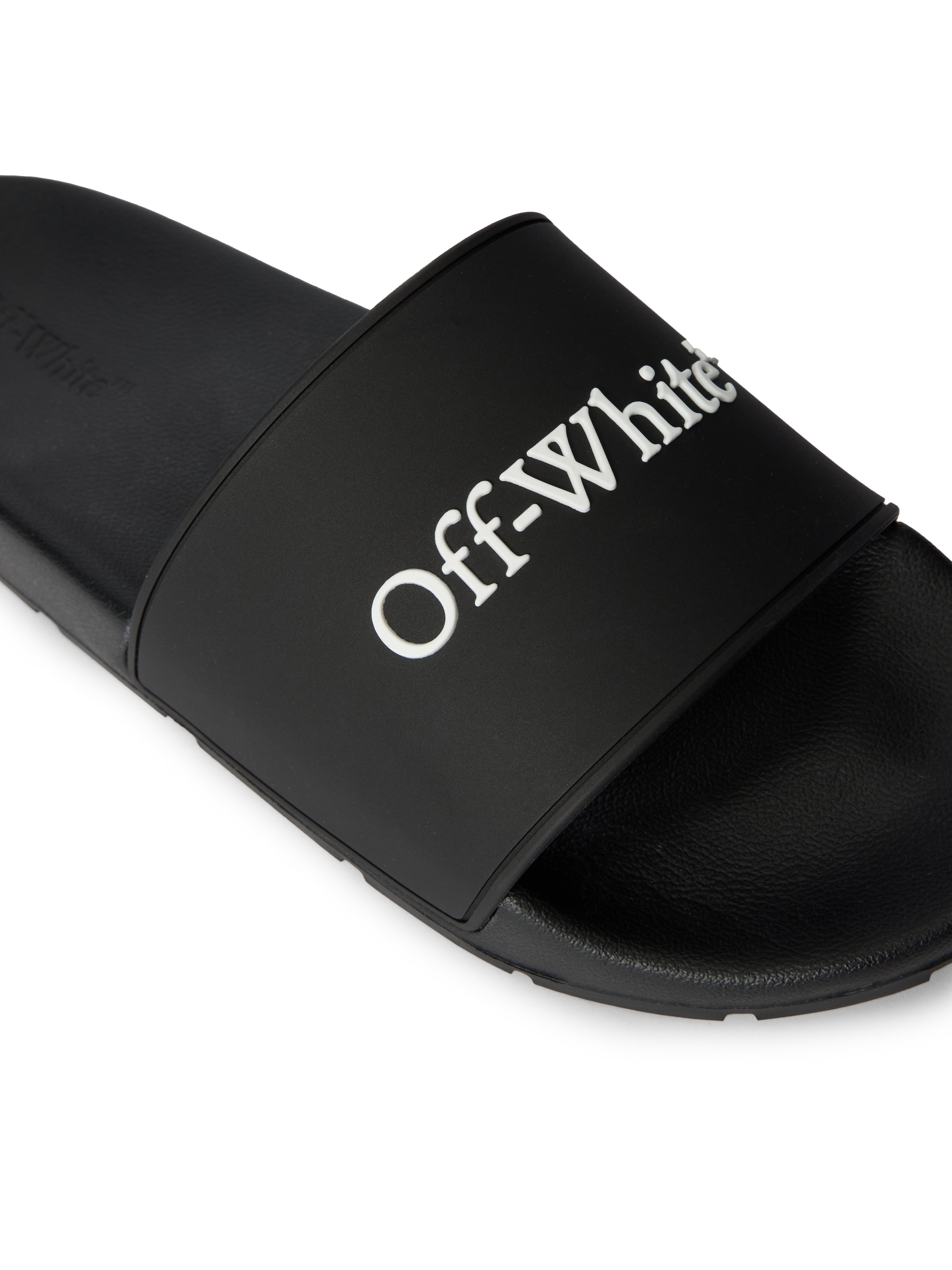 Off-White Bookish Slide Sandals Black