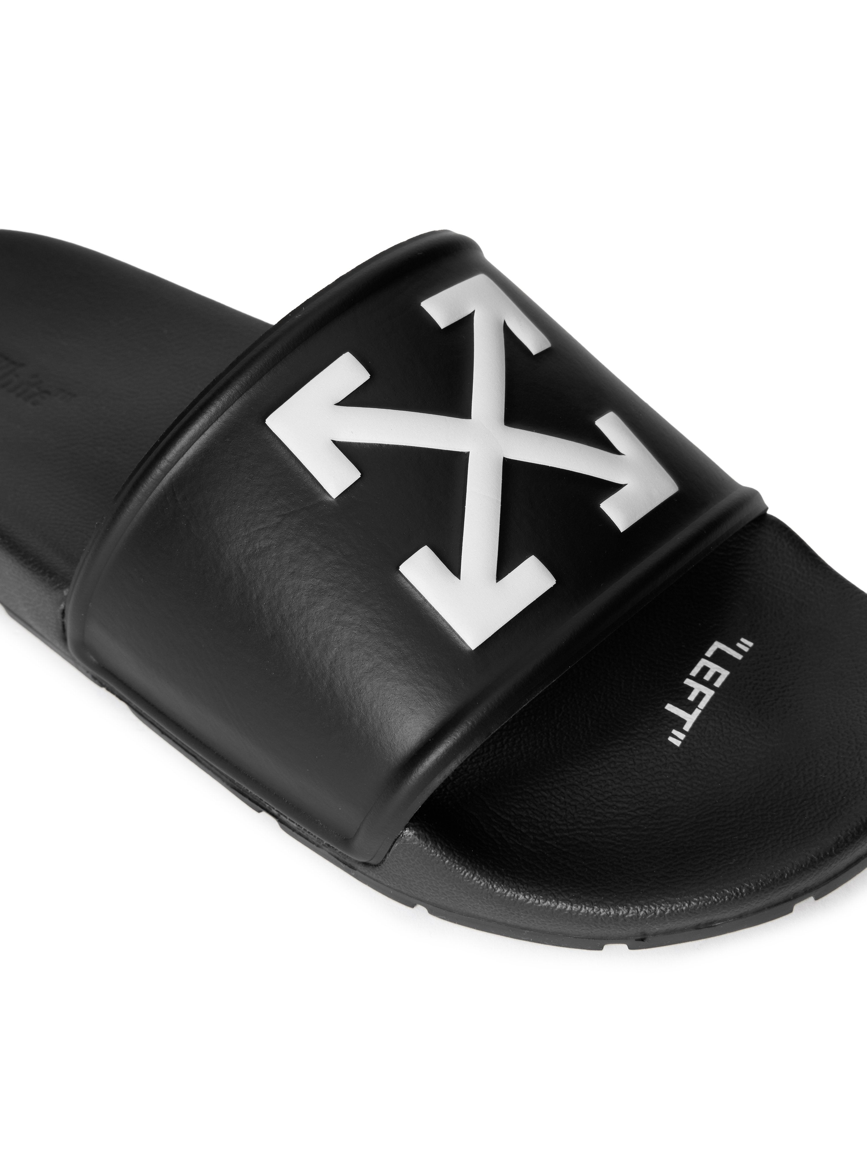 Off-White Arrow Slide Sandals Black