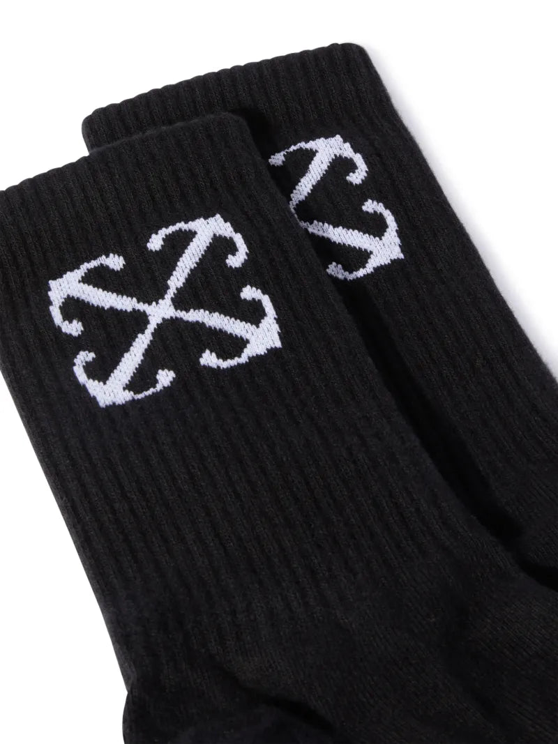 Off-White Arrow Mid Socks Black