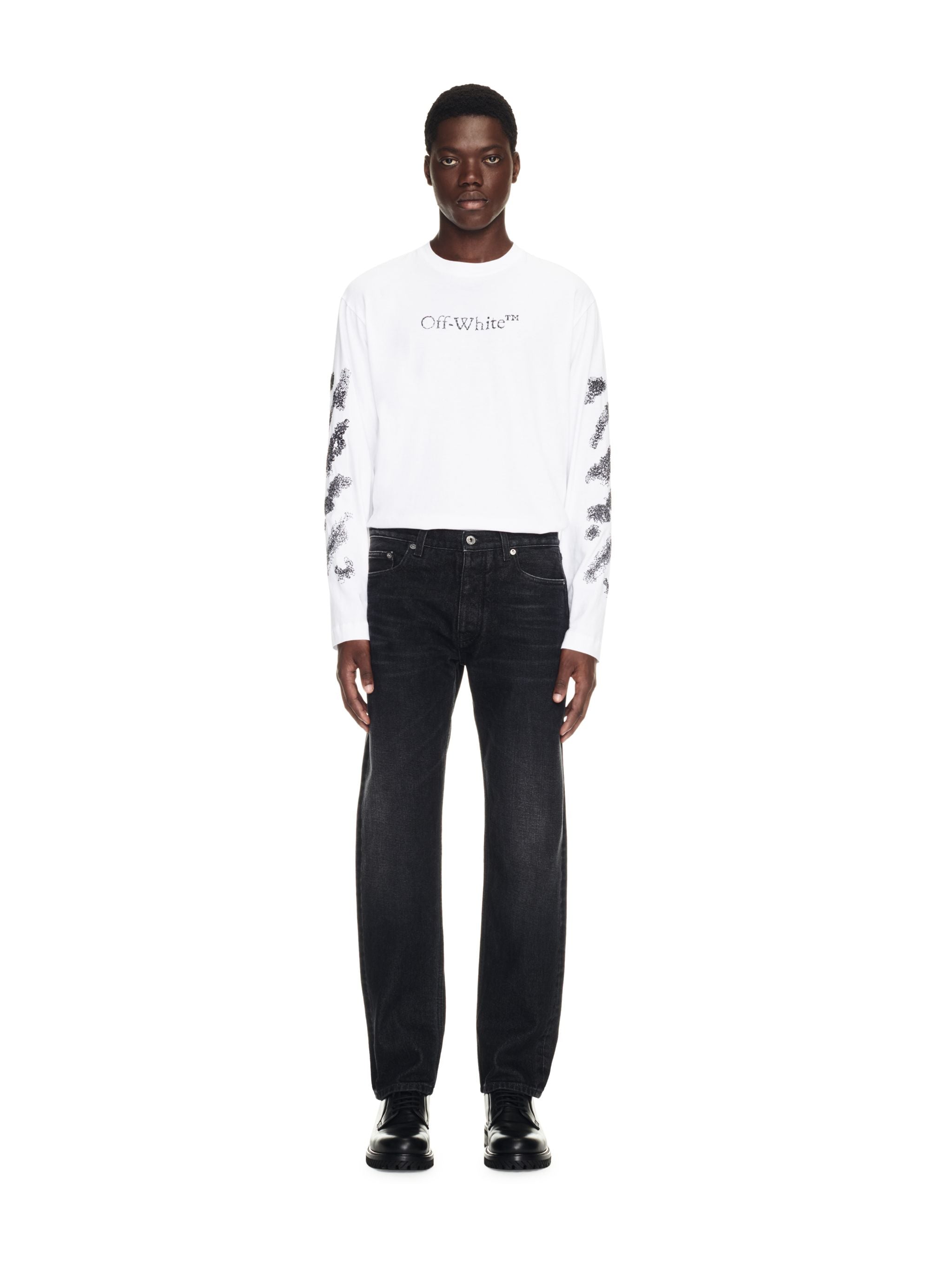 Off-White Arr Tapered Jeans Black