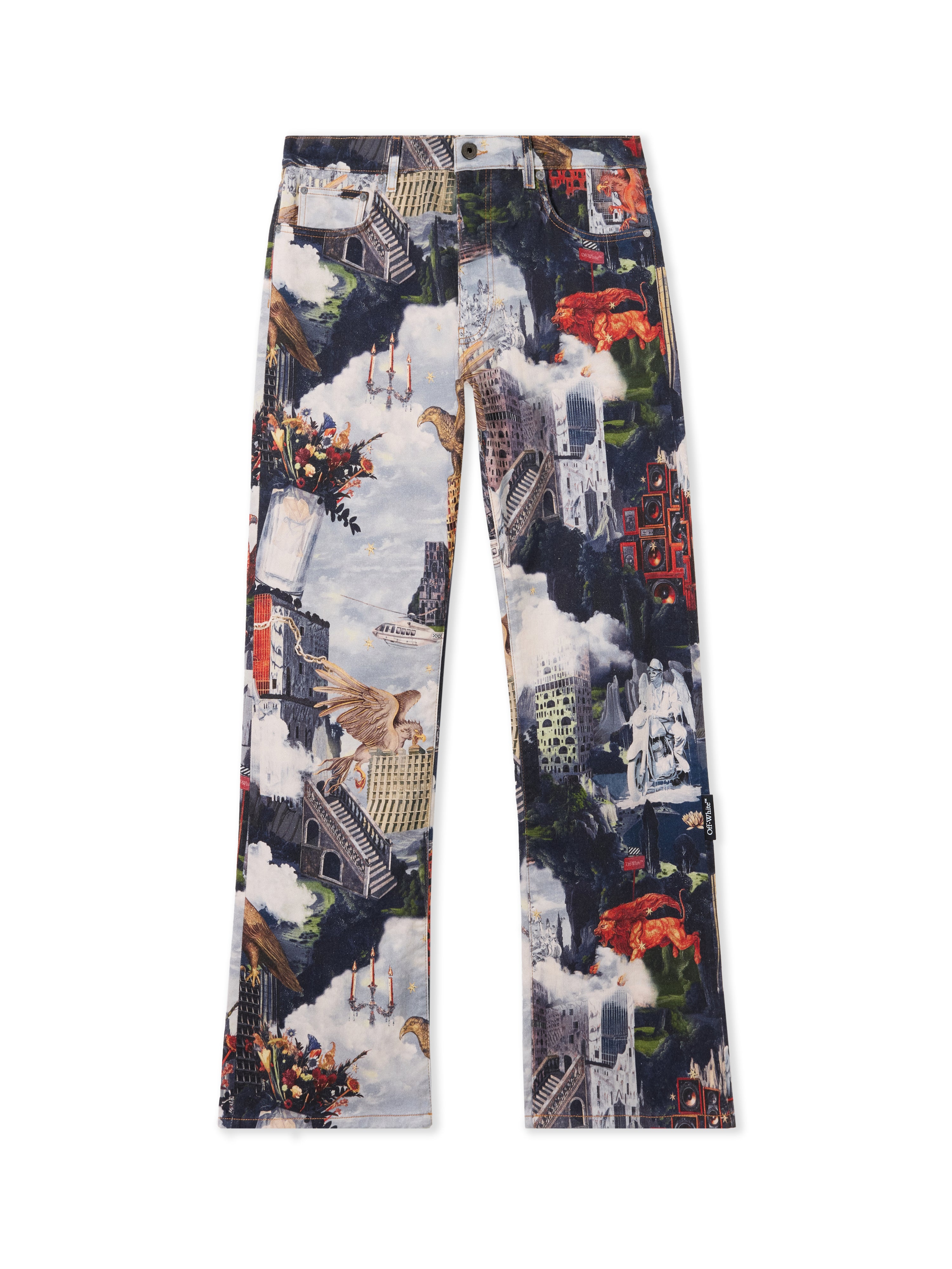 Off-White World Paint Relax Jeans None