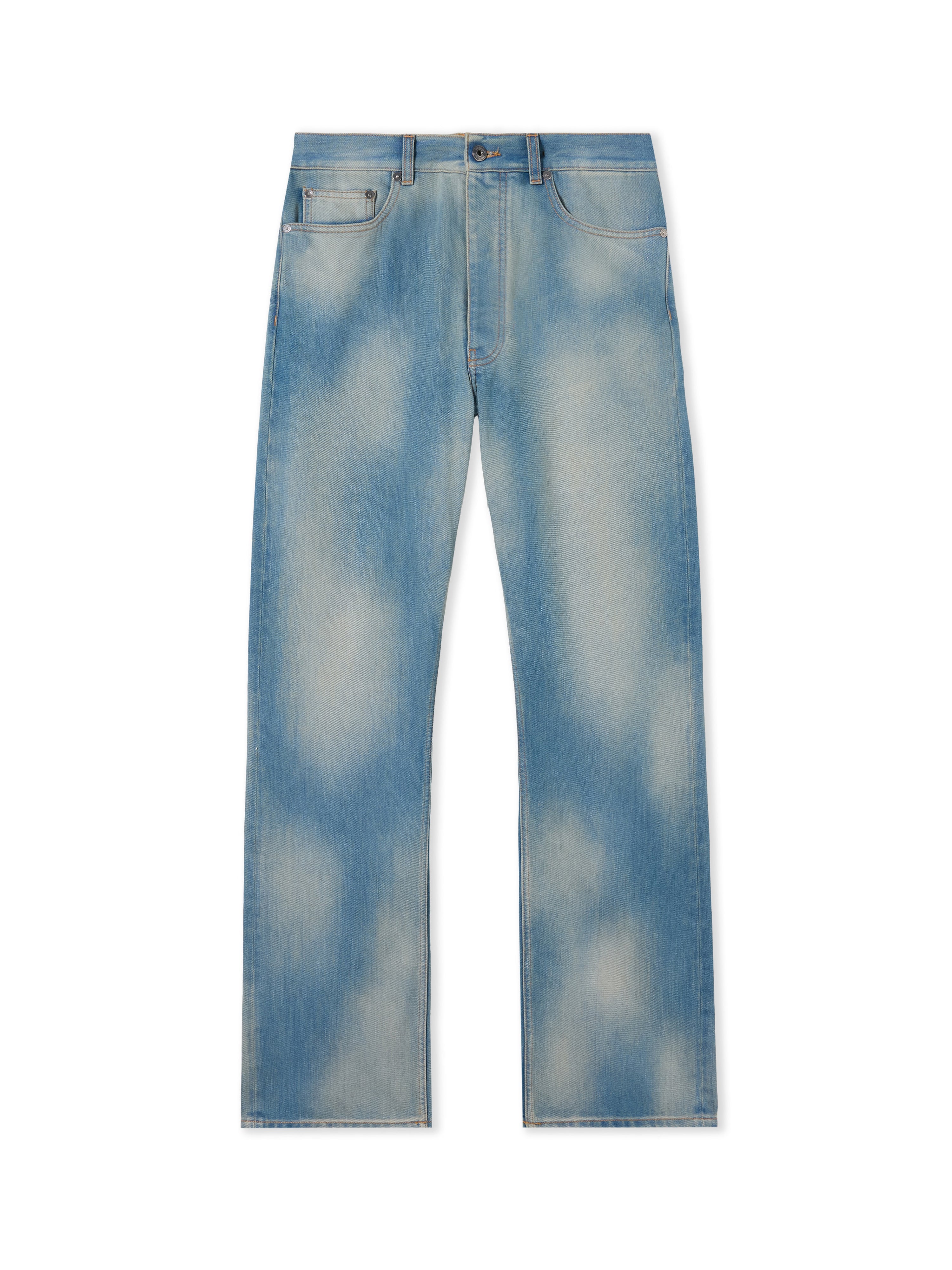 Off-White Diagonal Raw Patch 90S Skate Jeans Blue