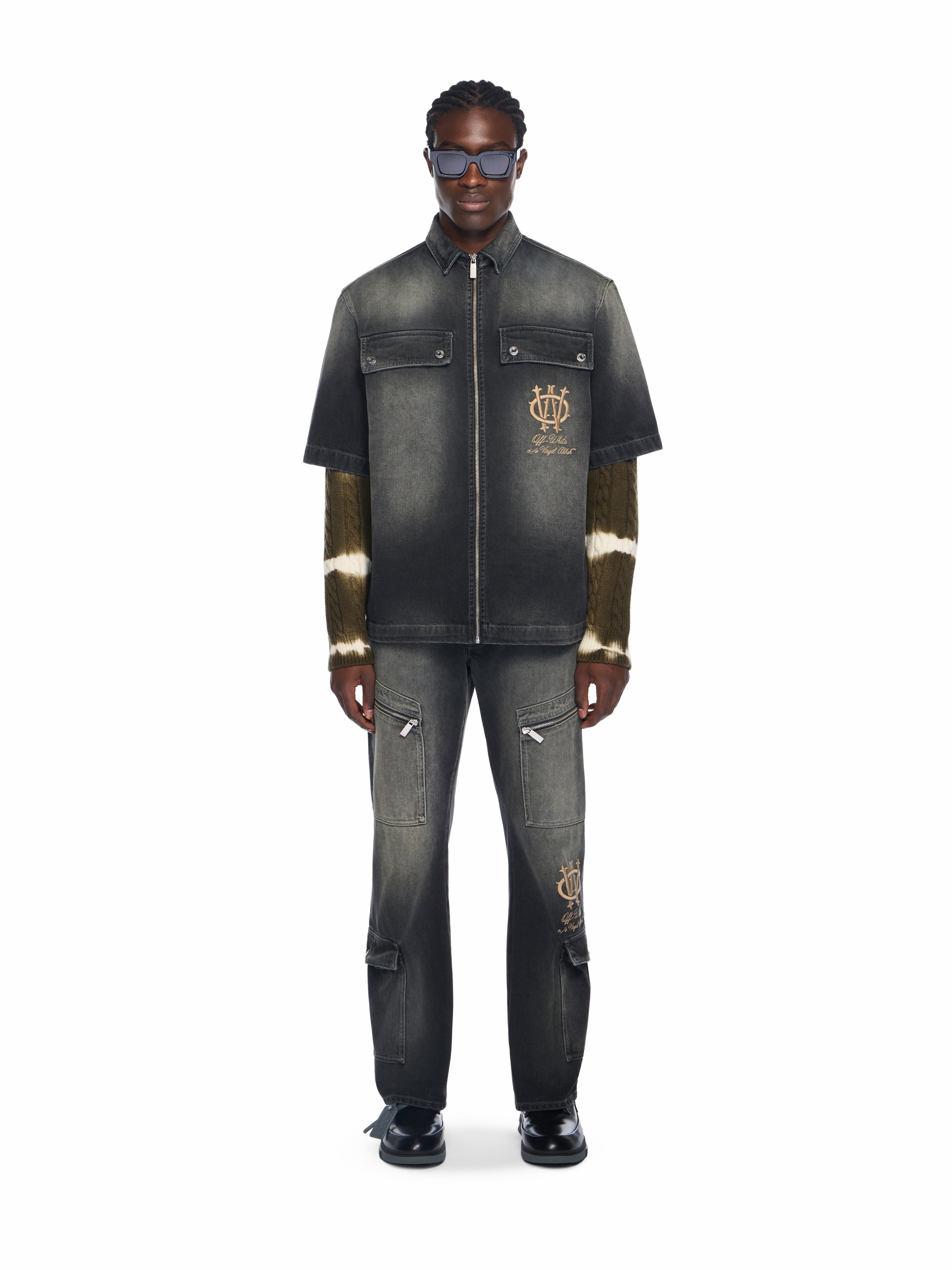 Off-White Gothic Skate Cargo Jeans Black