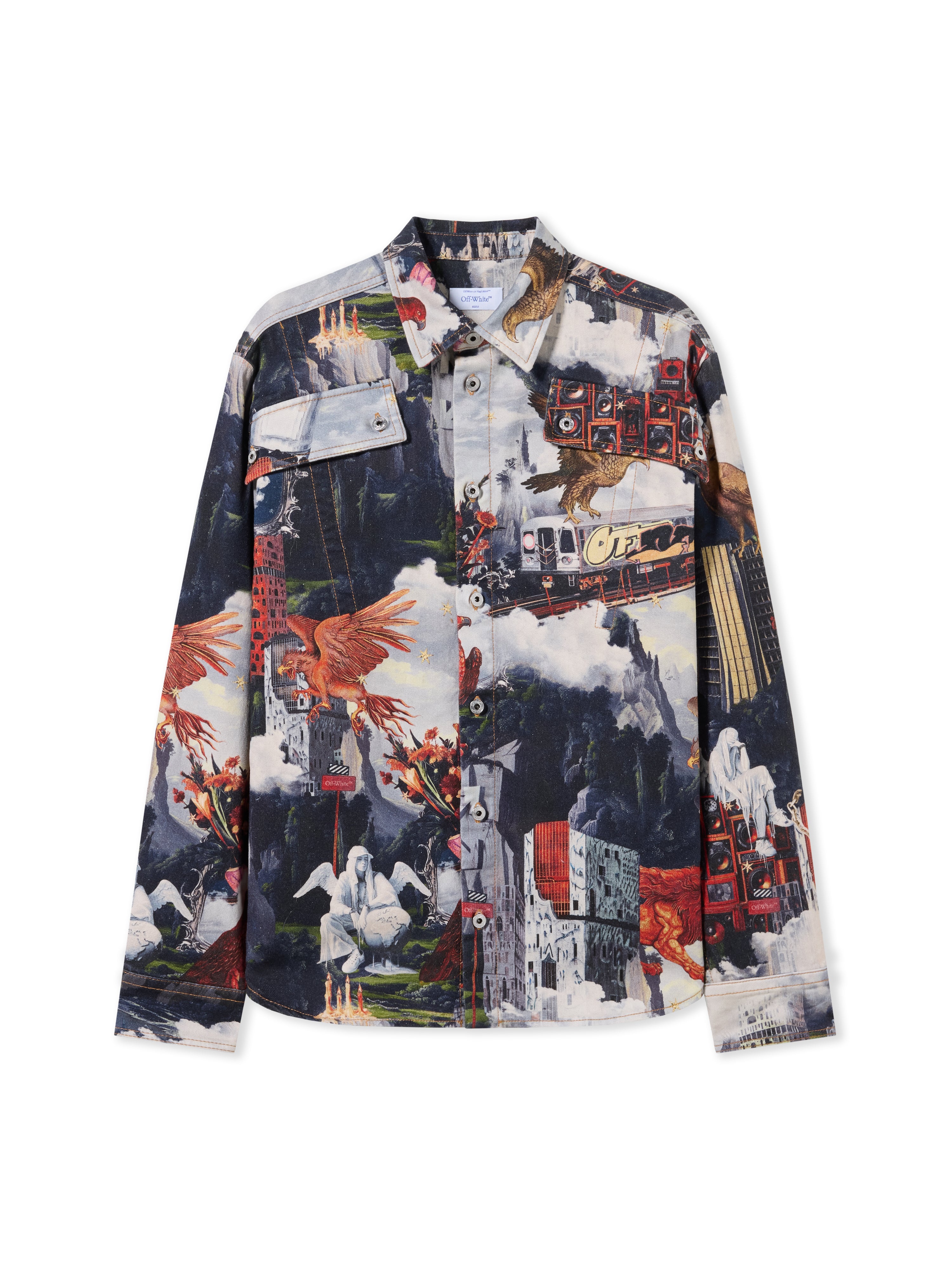 Off-White World Paint Milit Shirt None