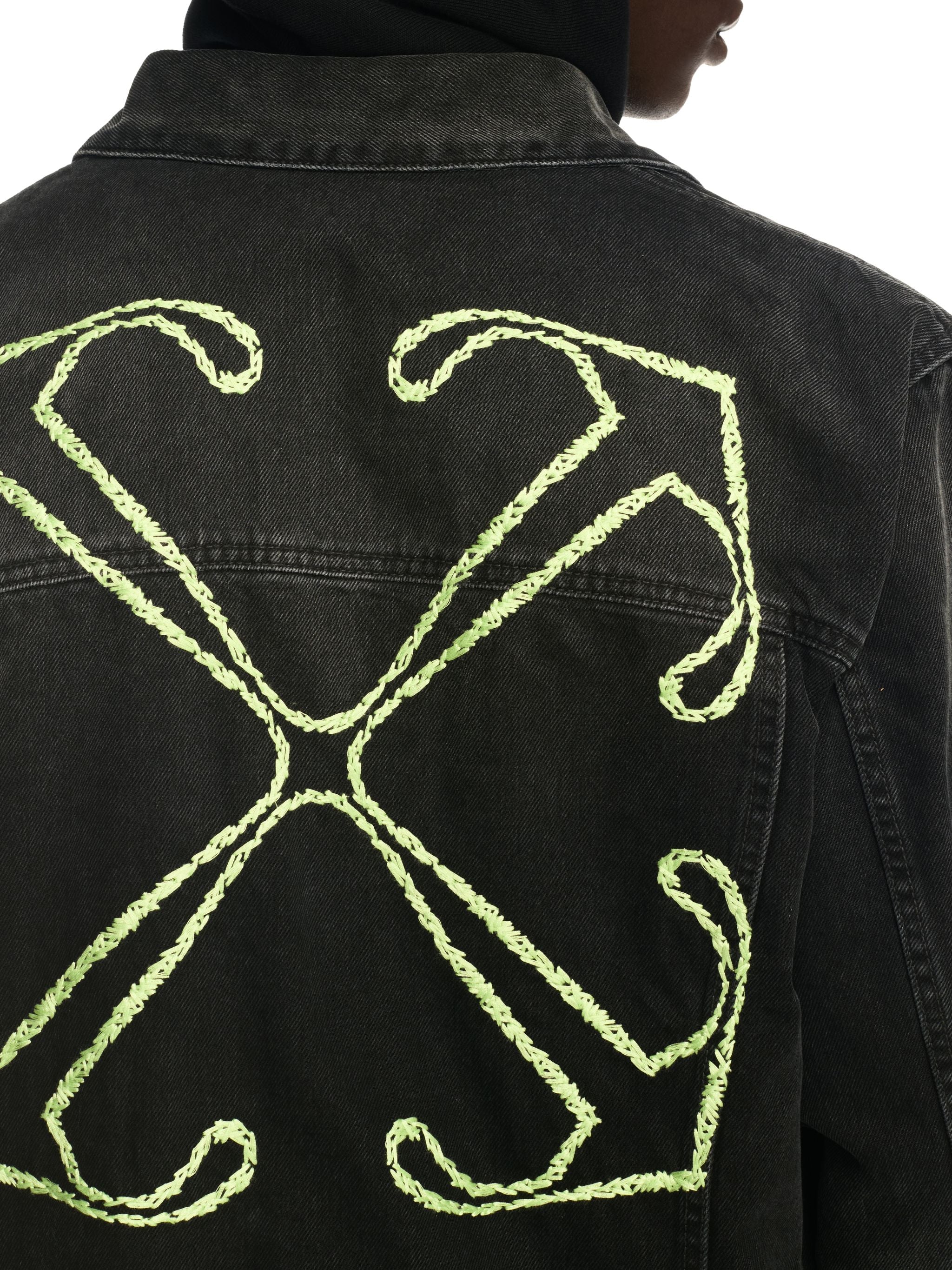 Off-White Diag Arr Outl Den Skate Jkt Black