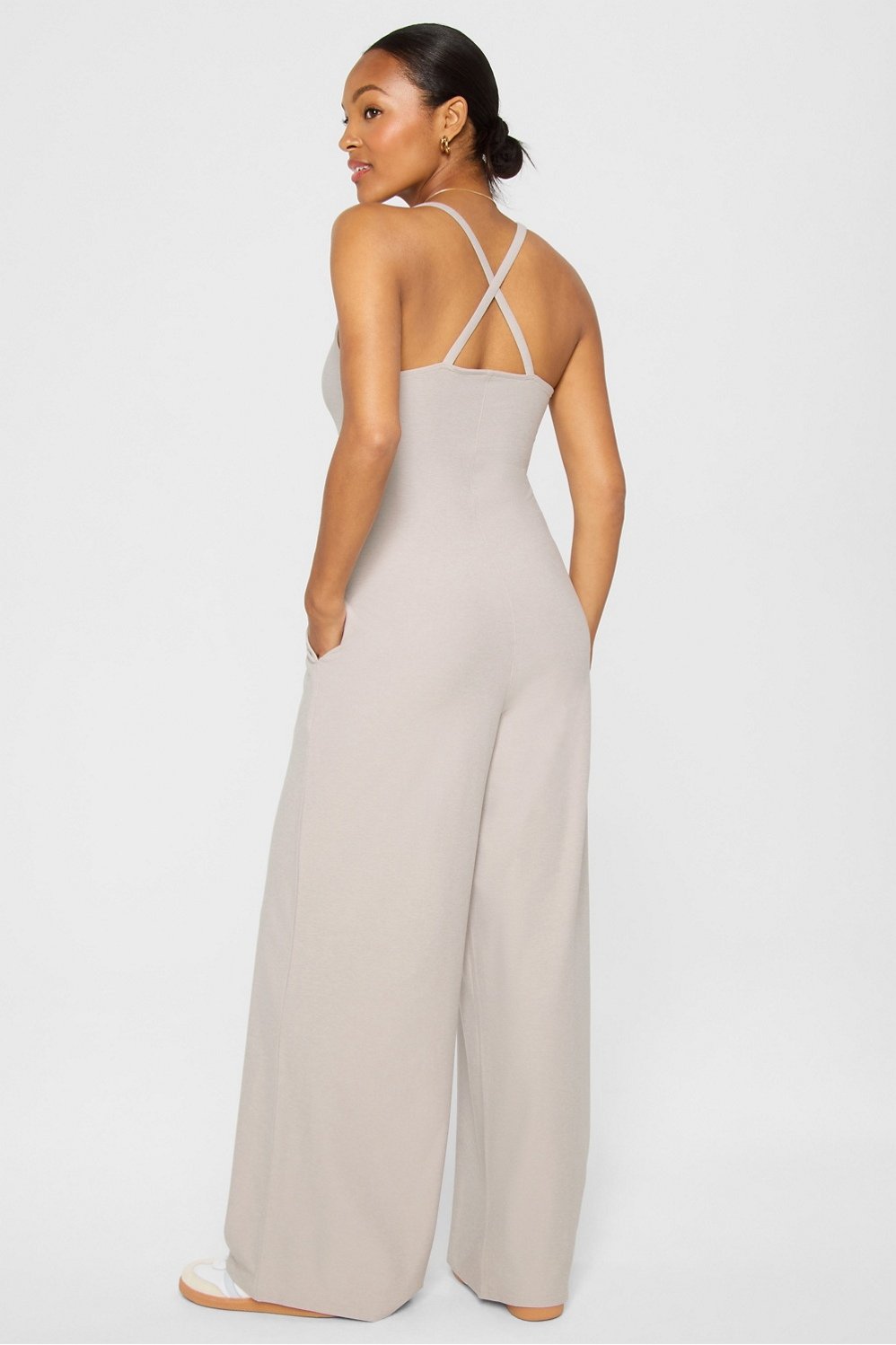 Fabletics Cloud Jersey Wide Leg Onesie