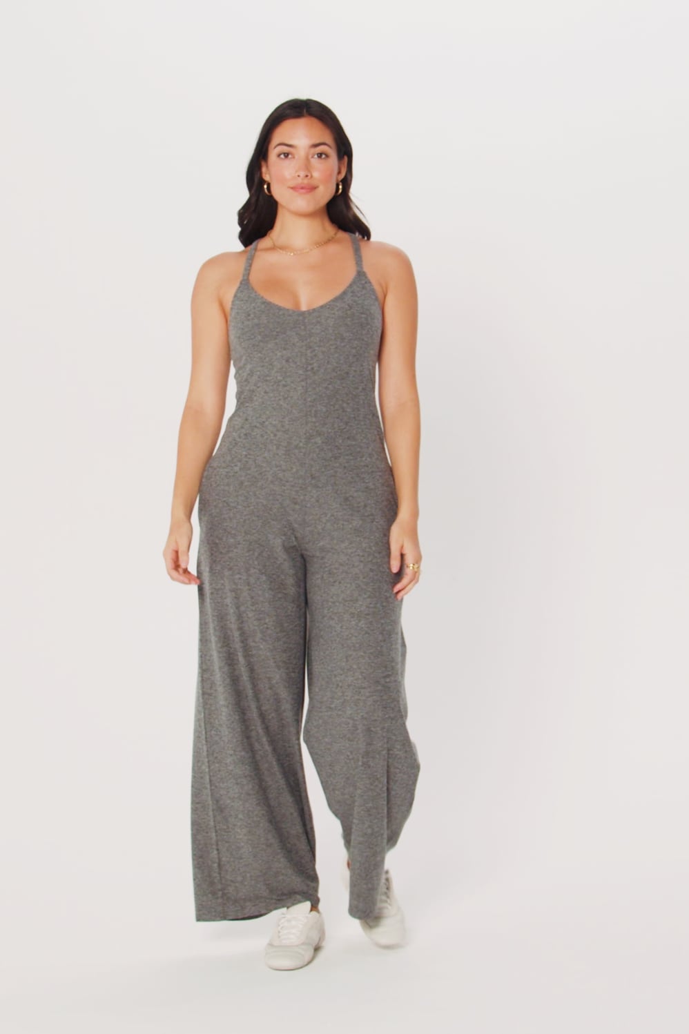 Fabletics Cloud Jersey Wide Leg Onesie