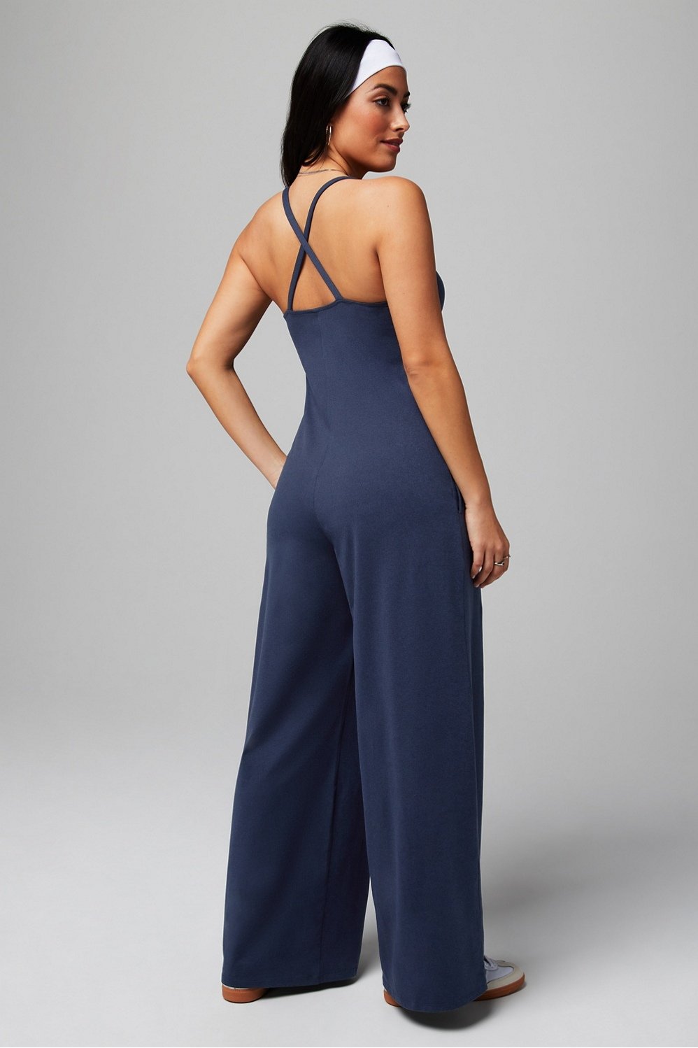 Fabletics Cloud Jersey Wide Leg Onesie