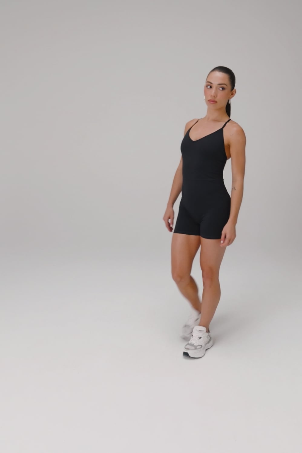 Fabletics Booty Scrunch PureLuxe V-Back Jumpsuit 4"