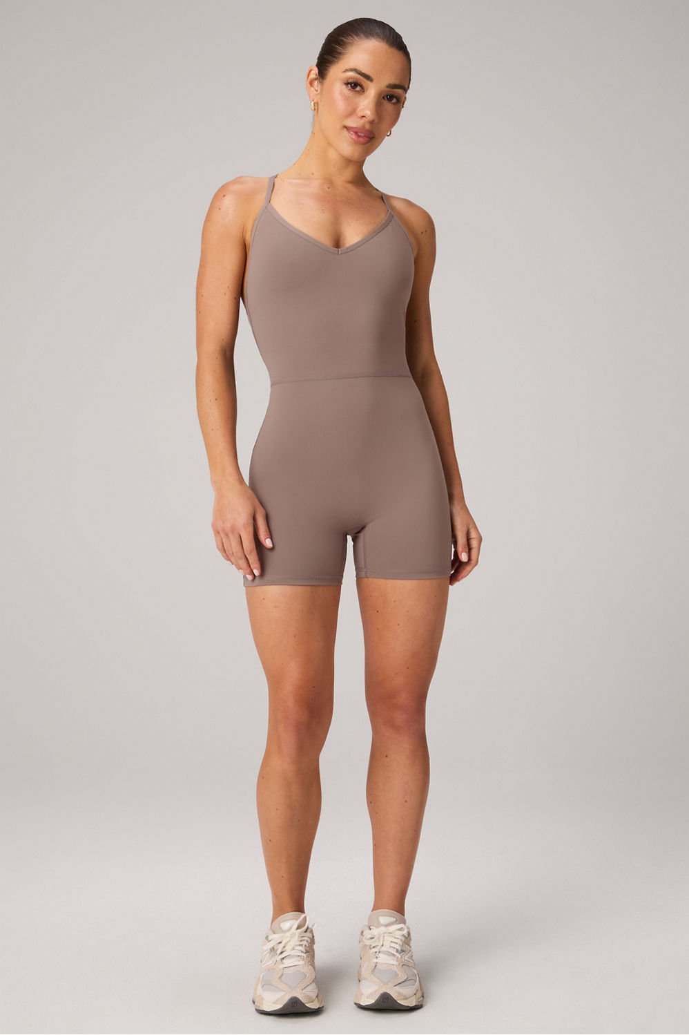 Fabletics Booty Scrunch PureLuxe V-Back Jumpsuit 4"
