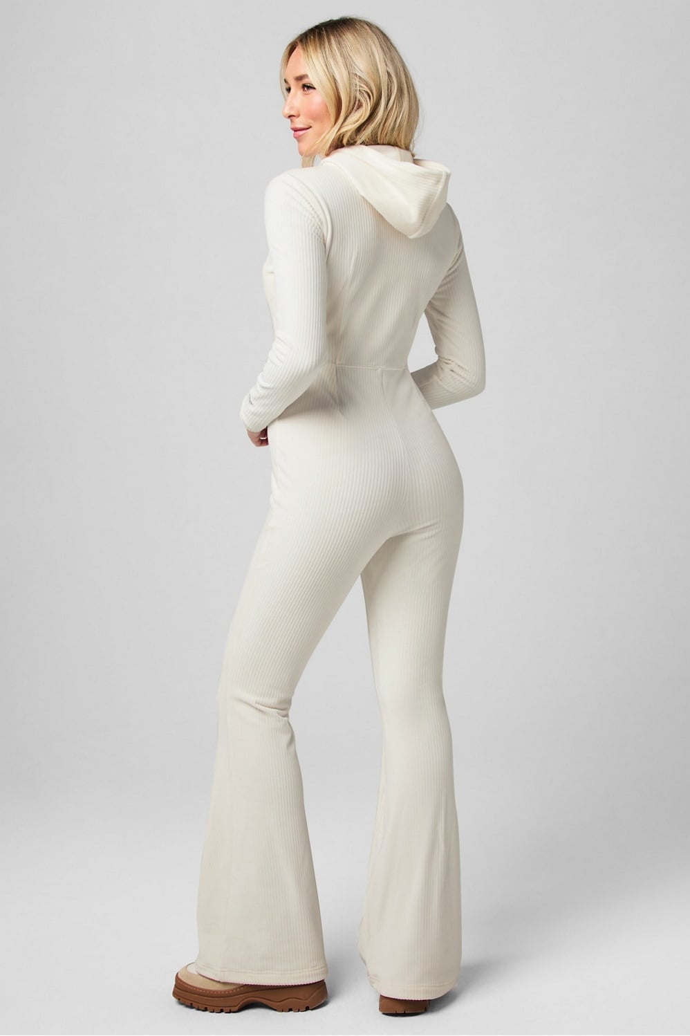 Fabletics Plush Rib Hooded Jumpsuit