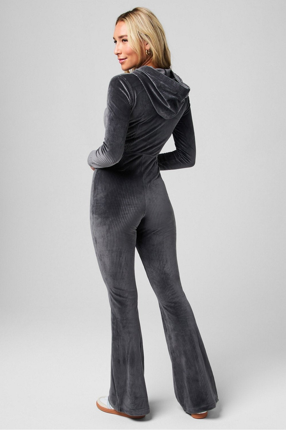 Fabletics Plush Rib Hooded Jumpsuit