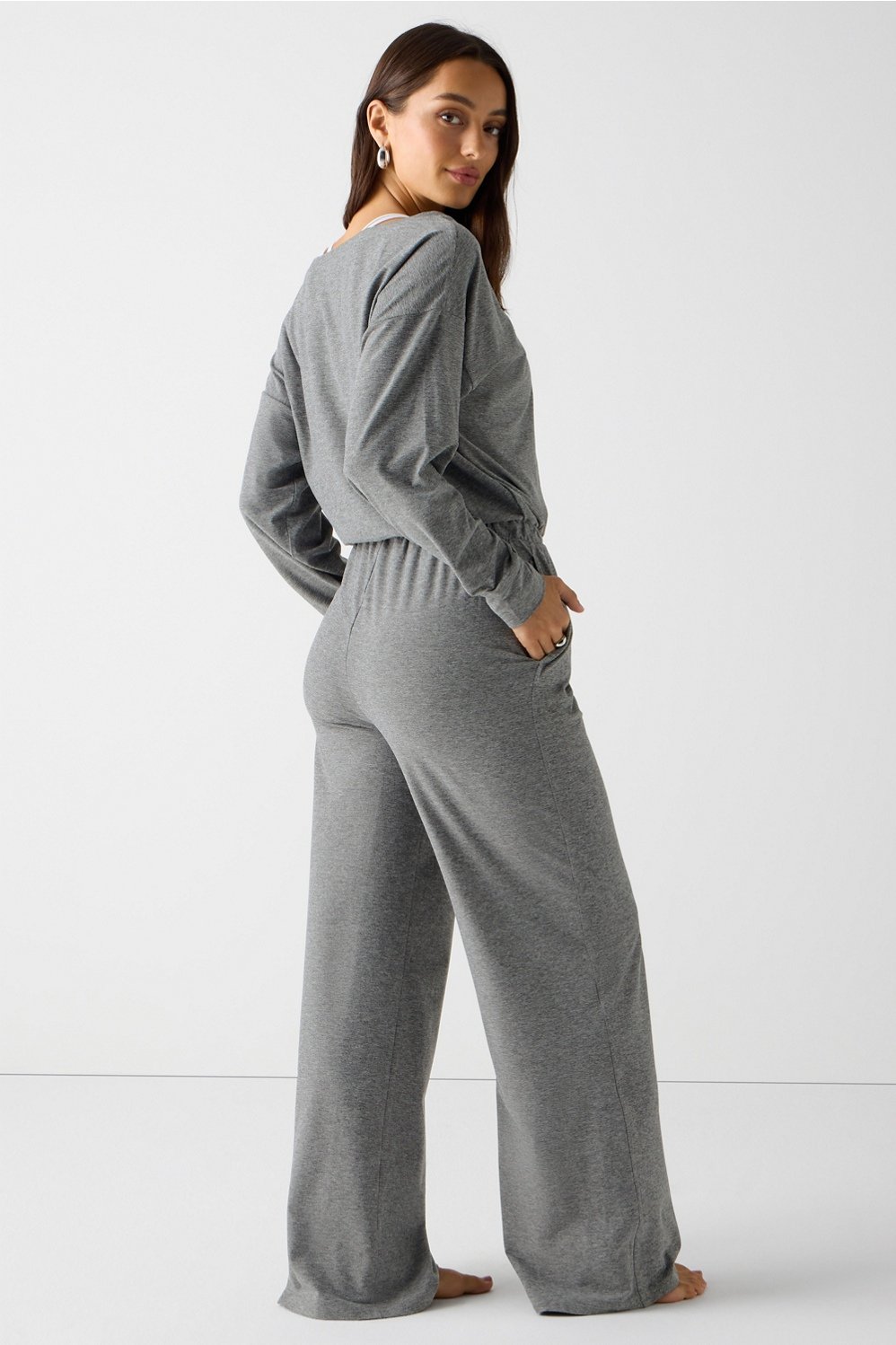 Fabletics Cloud Jersey Off Shoulder Onesie