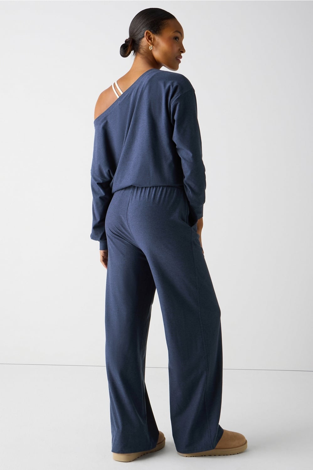 Fabletics Cloud Jersey Off Shoulder Onesie