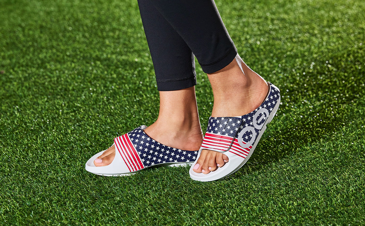 Oofos Women's Sport Flex Slide USA