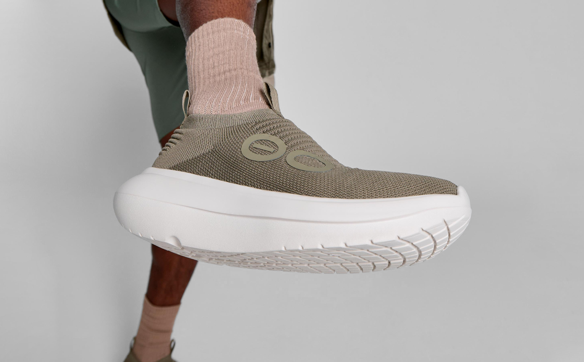 Oofos Men's Slip-On Shoe Chalk & Foliage