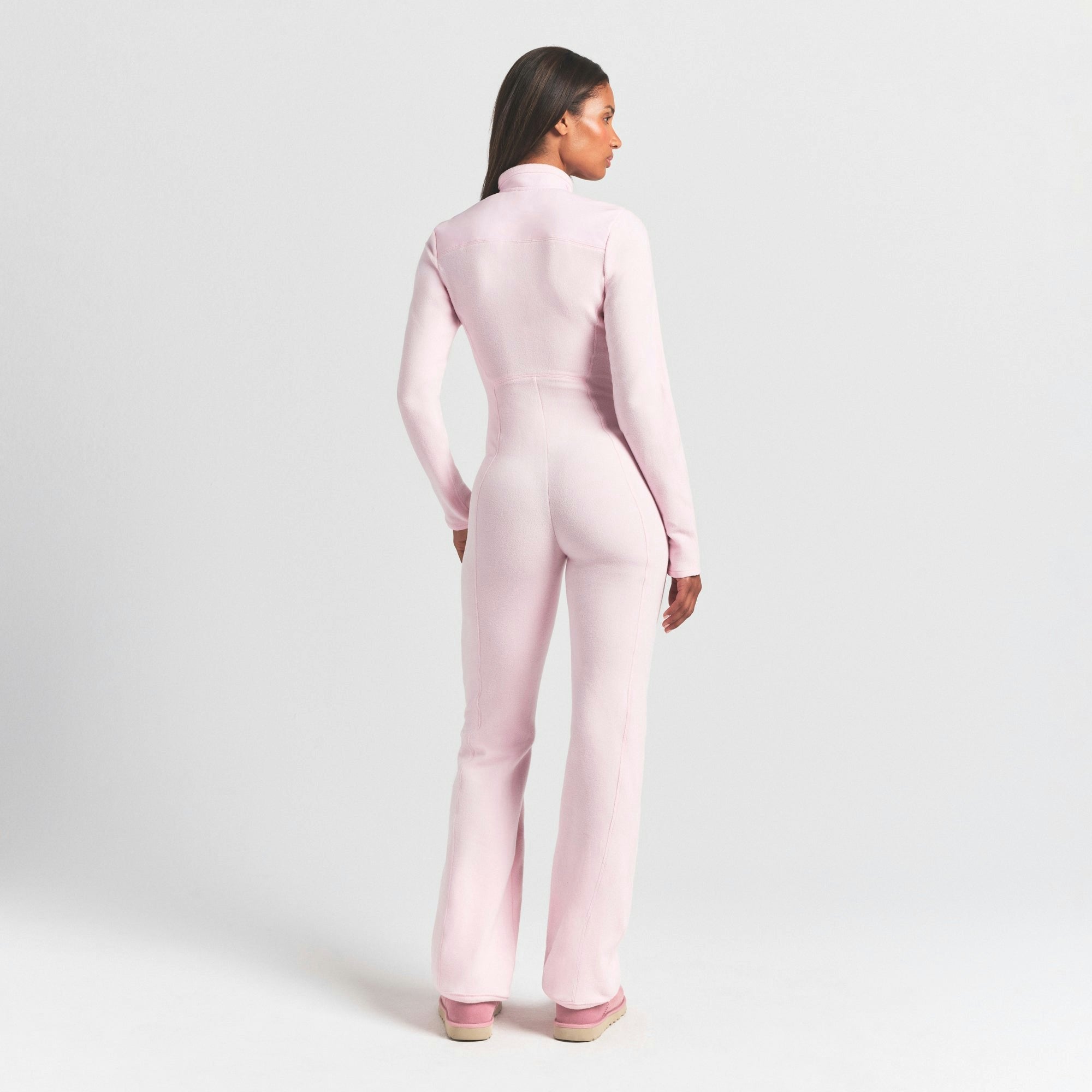 Skims Outdoor Fleece Catsuit Cherry Blossom
