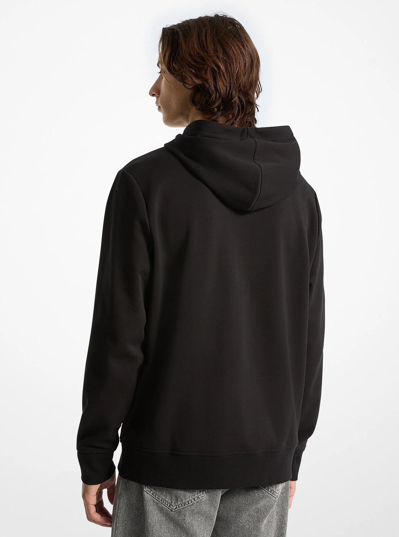 Michael Kors Logo Cotton Blend Hoodie BLACK