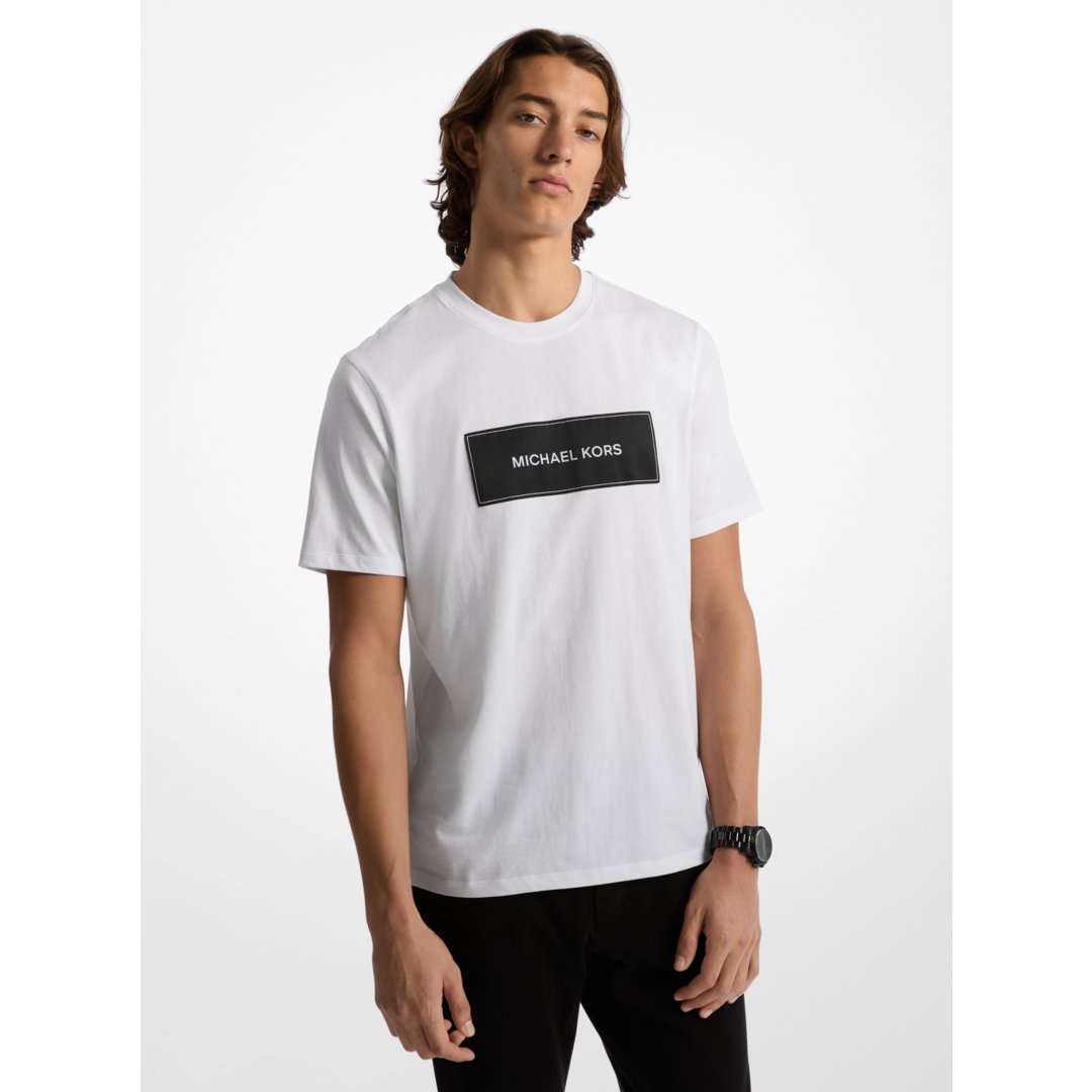 Michael Kors Logo Cotton T-Shirt WHITE