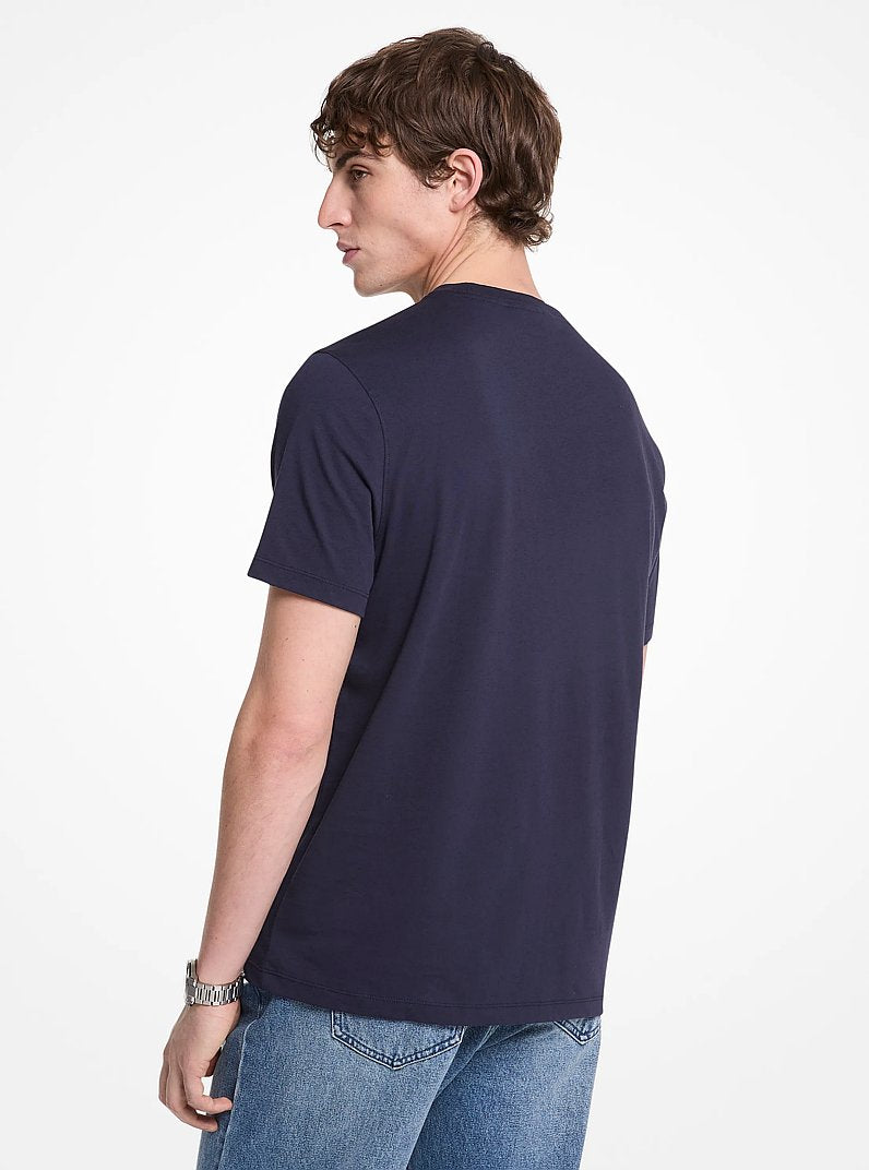 Michael Kors Logo Cotton T-Shirt MIDNIGHT