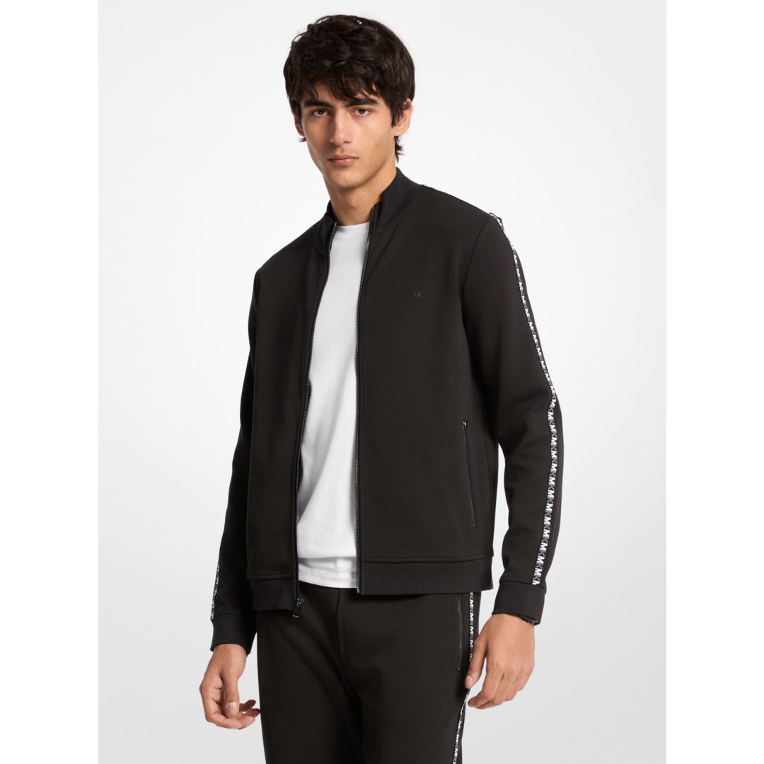 Michael Kors Logo Tape Cotton Blend Jacket BLACK