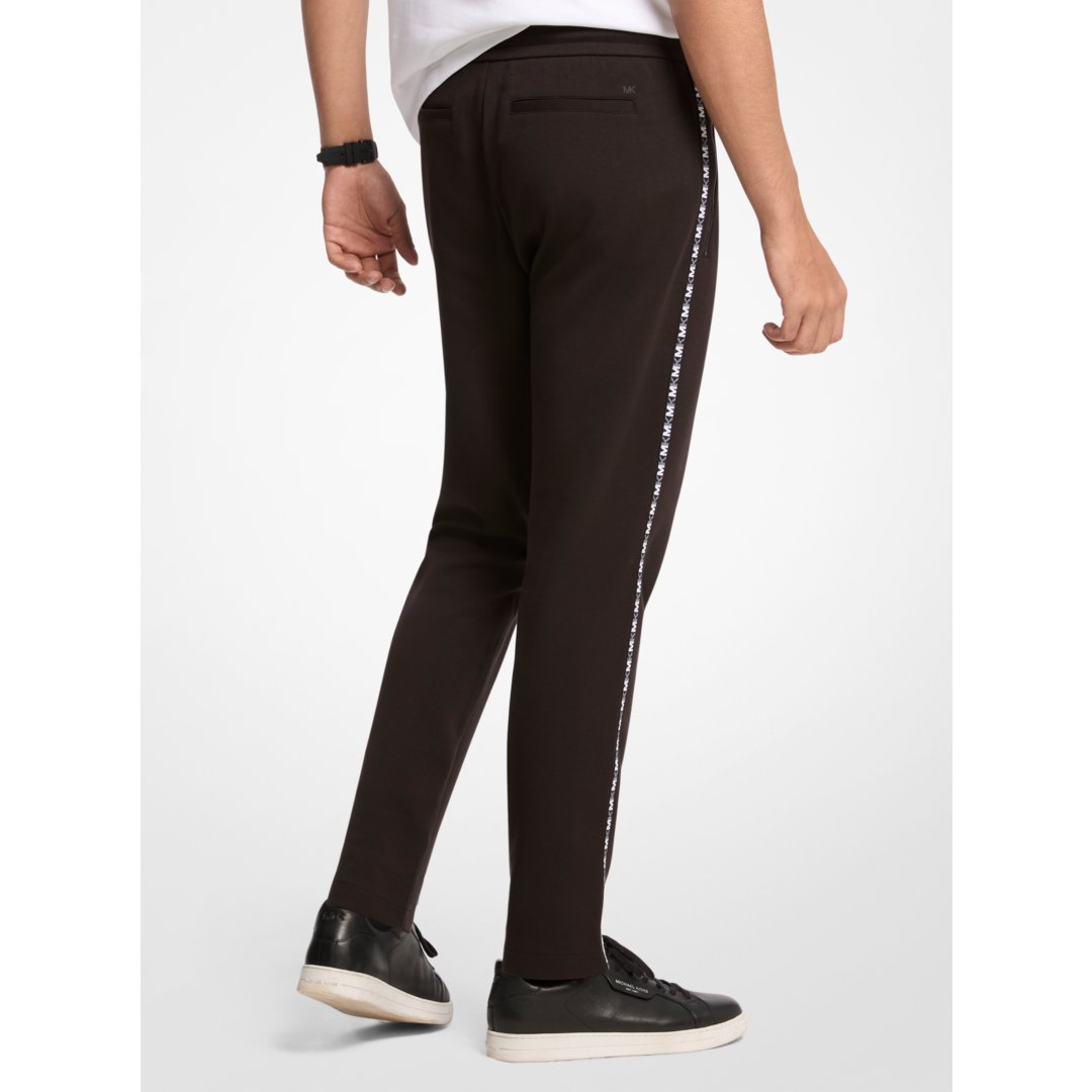 Michael Kors Logo Tape Cotton Blend Joggers BLACK