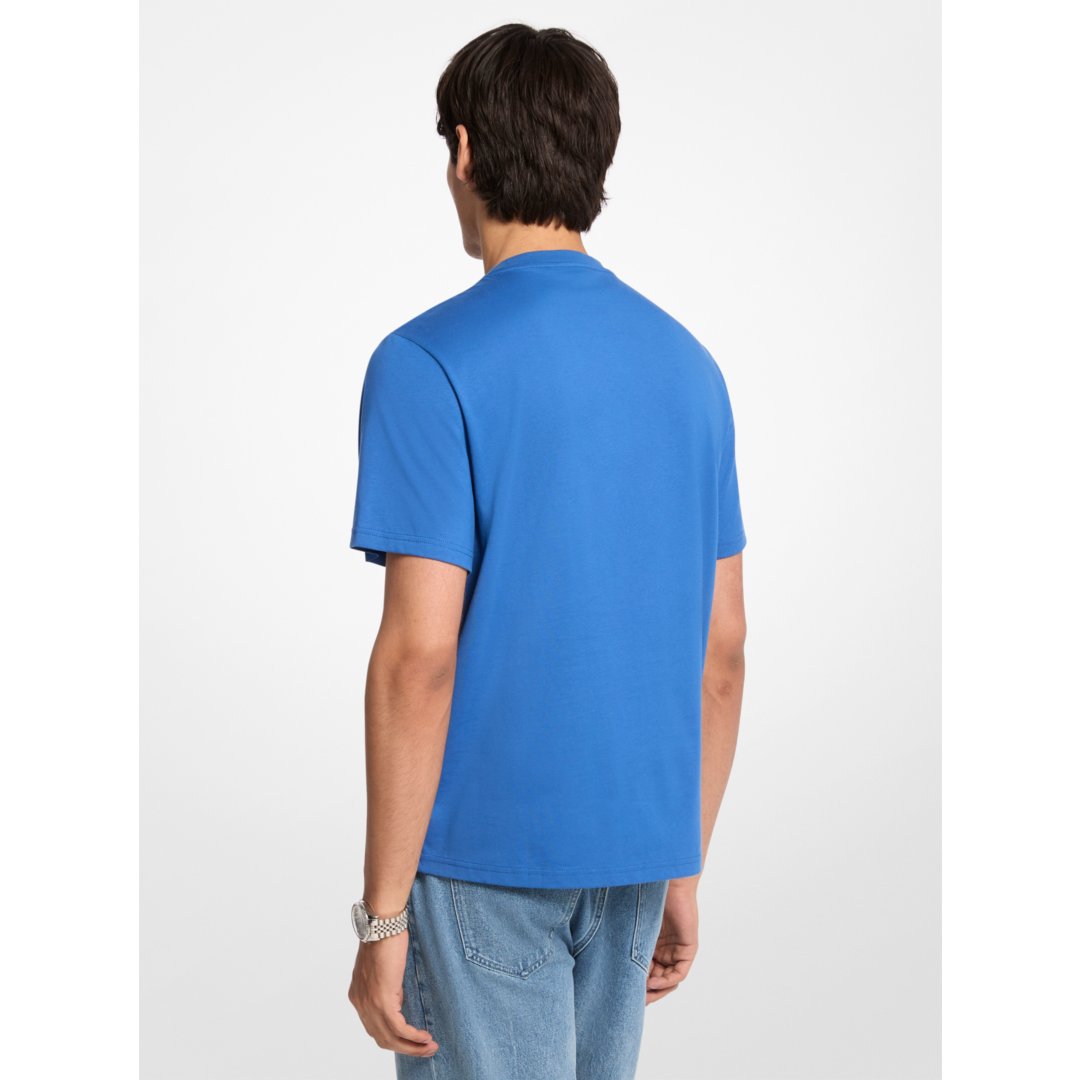 Michael Kors Ombr Logo Cotton T-Shirt GALAXY BLUE