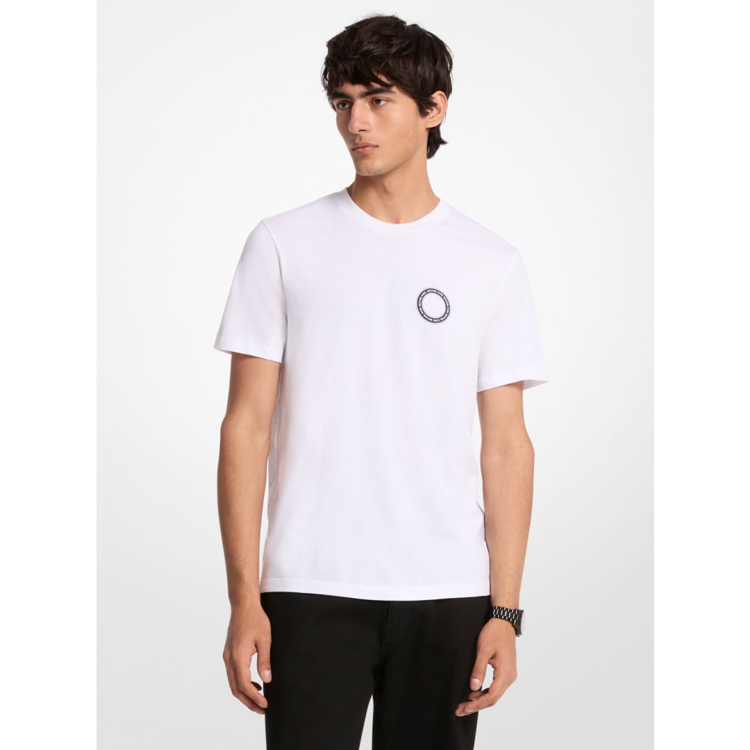 Michael Kors Graphic Logo Cotton T-Shirt WHITE