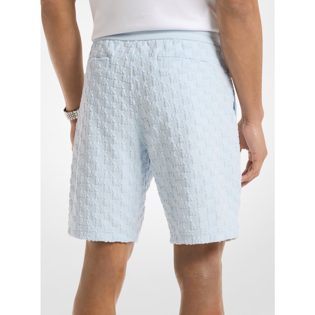 Michael Kors Logo Jacquard Terry Shorts PASTEL BLUE